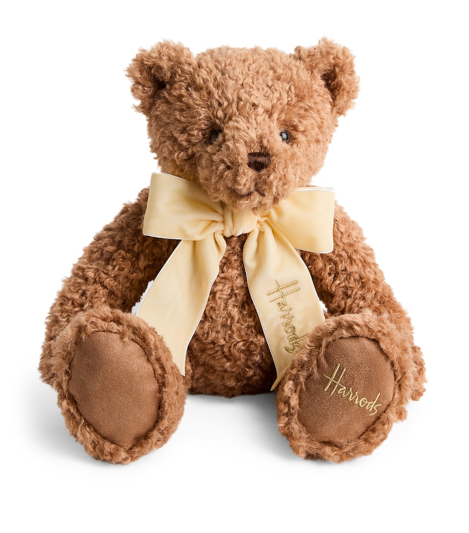 Harrods Curly Henry Bear (24cm) Honey Image 1