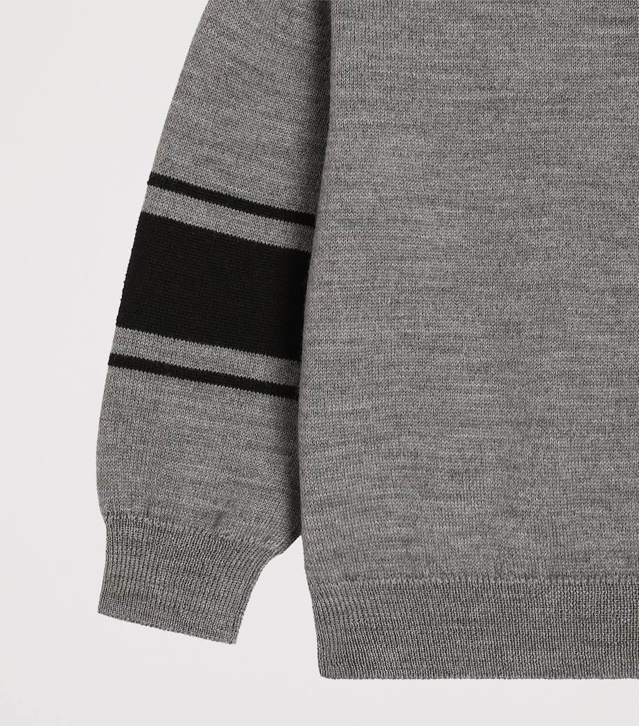 Dolce&Gabbana Kids Virgin Wool Jacquard Sweater (3-30 Months) Image 4