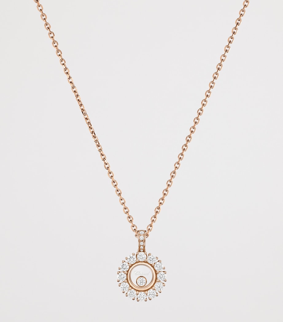 Rose Gold and Diamond Happy Diamonds Icons Joaillerie Pendant Necklace 18K ROSE GOLD Image 2