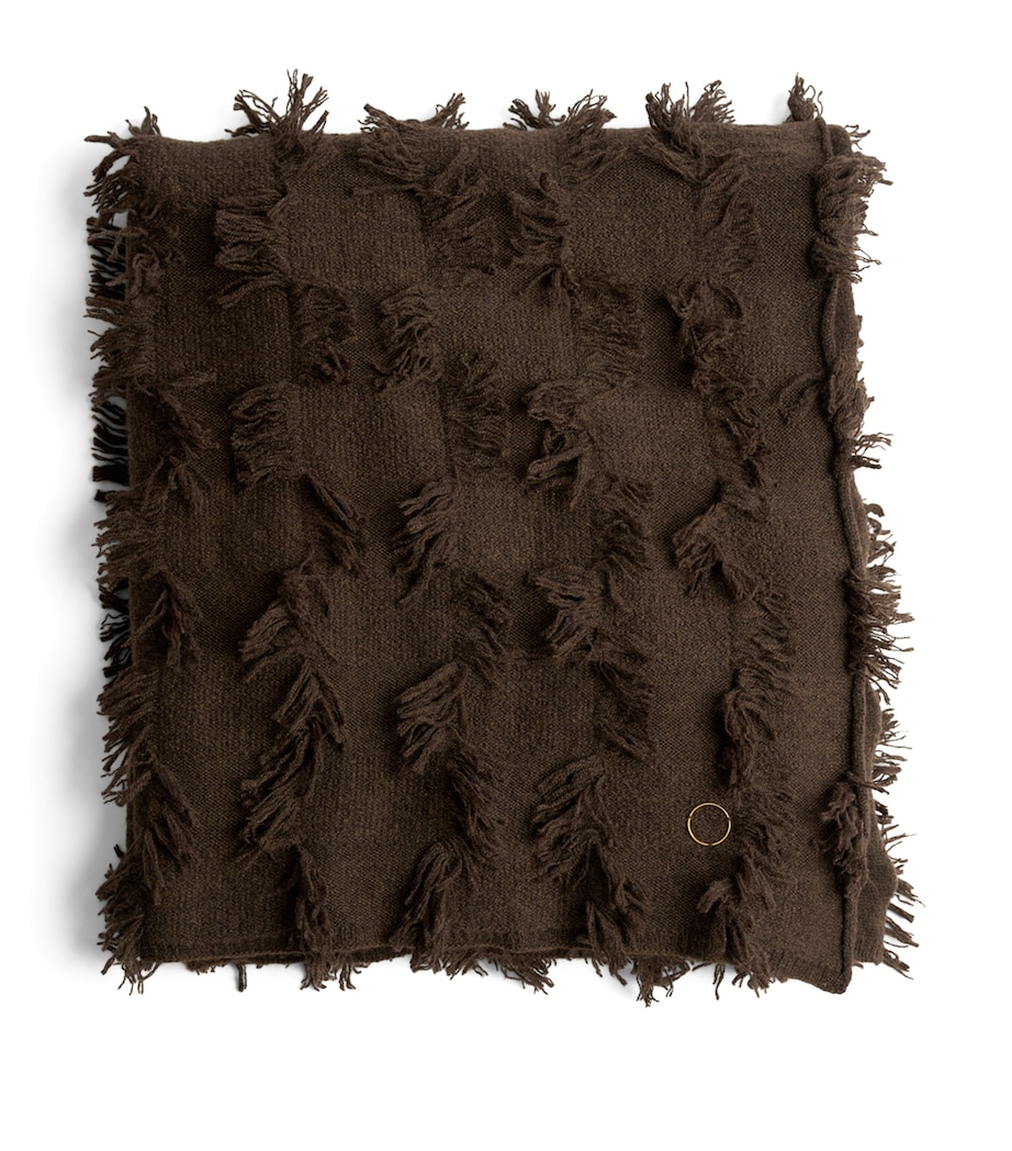 Cashmere Seren Throw (180cm x 120cm) CHOCOLATE Image 1