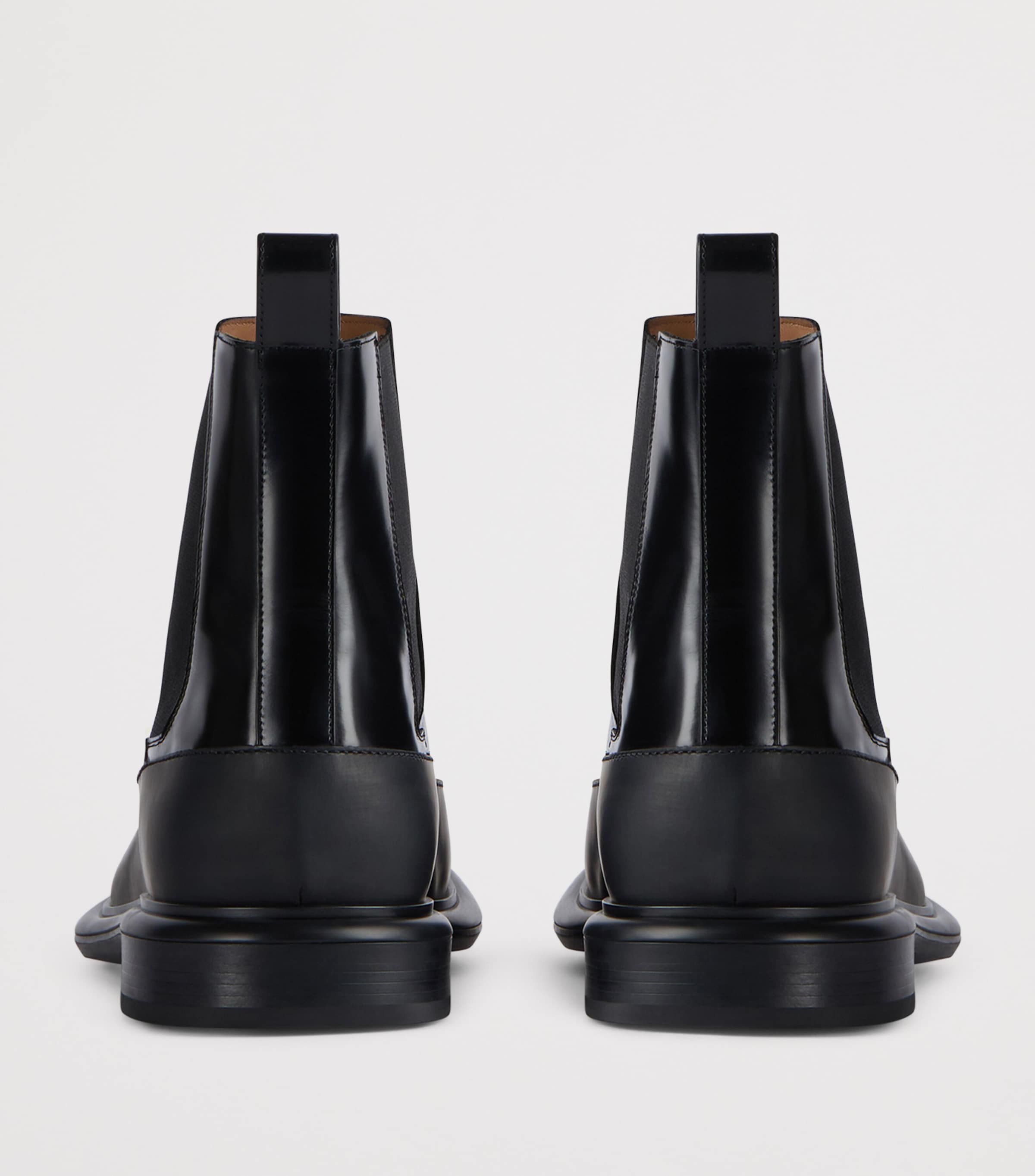 Leather Chelsea Boots BLACK Image 4