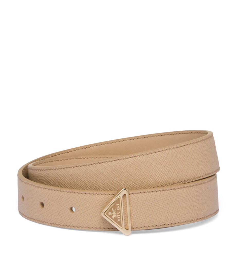 Saffiano Leather Triangle Belt F0036 Image 1