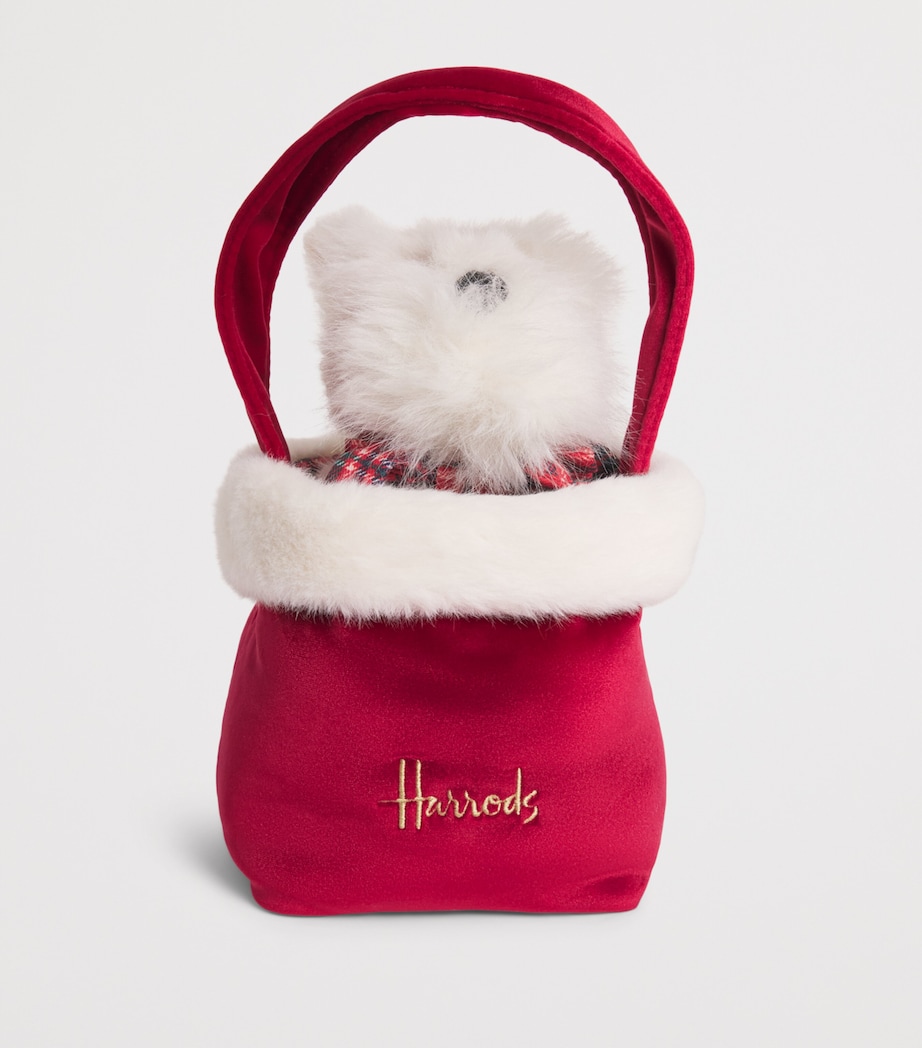 Harrods Westie in a Bag (19cm) Cream Image 2