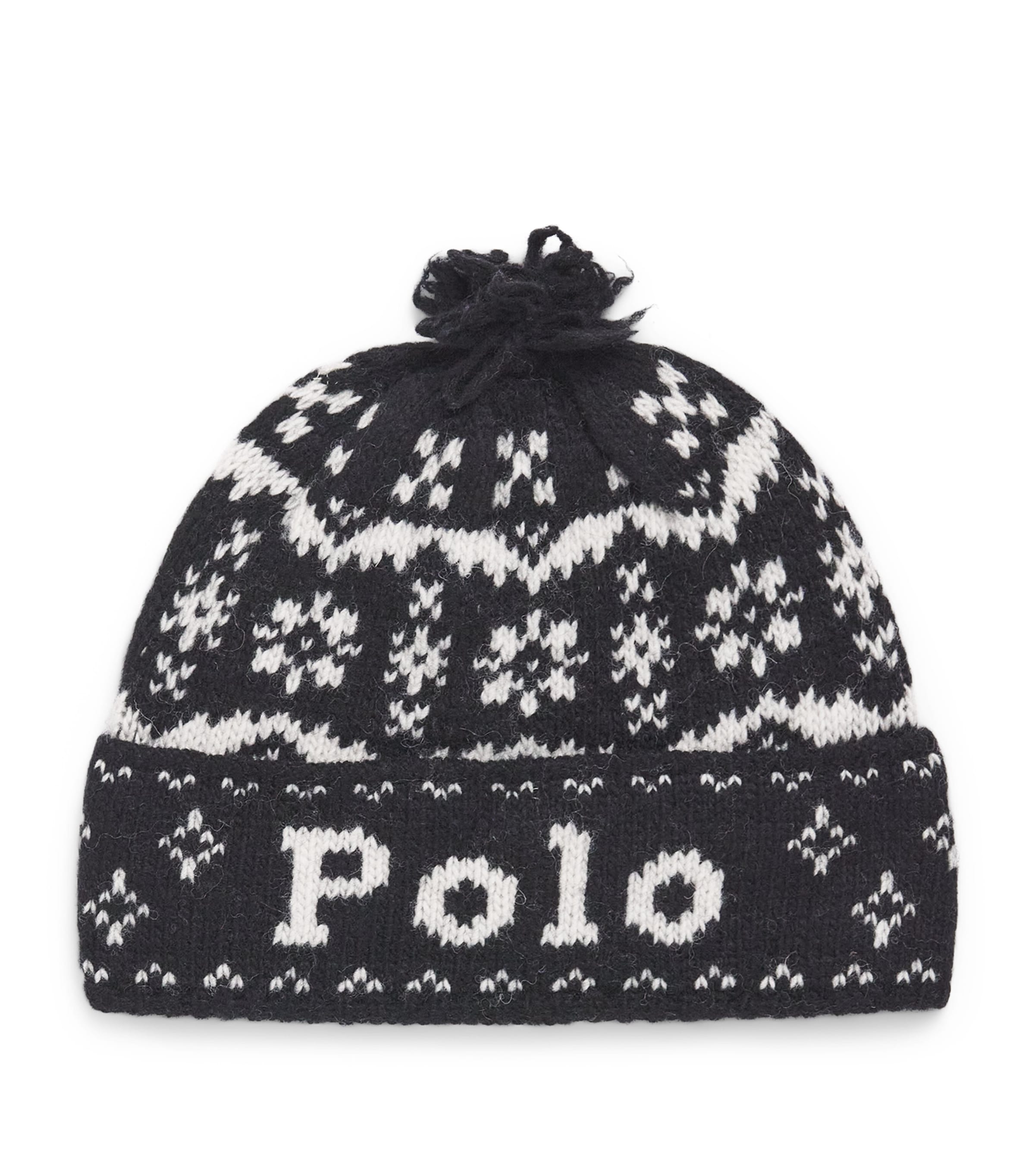 Polo Ralph Lauren Wool Polo Beanie Black Image 1