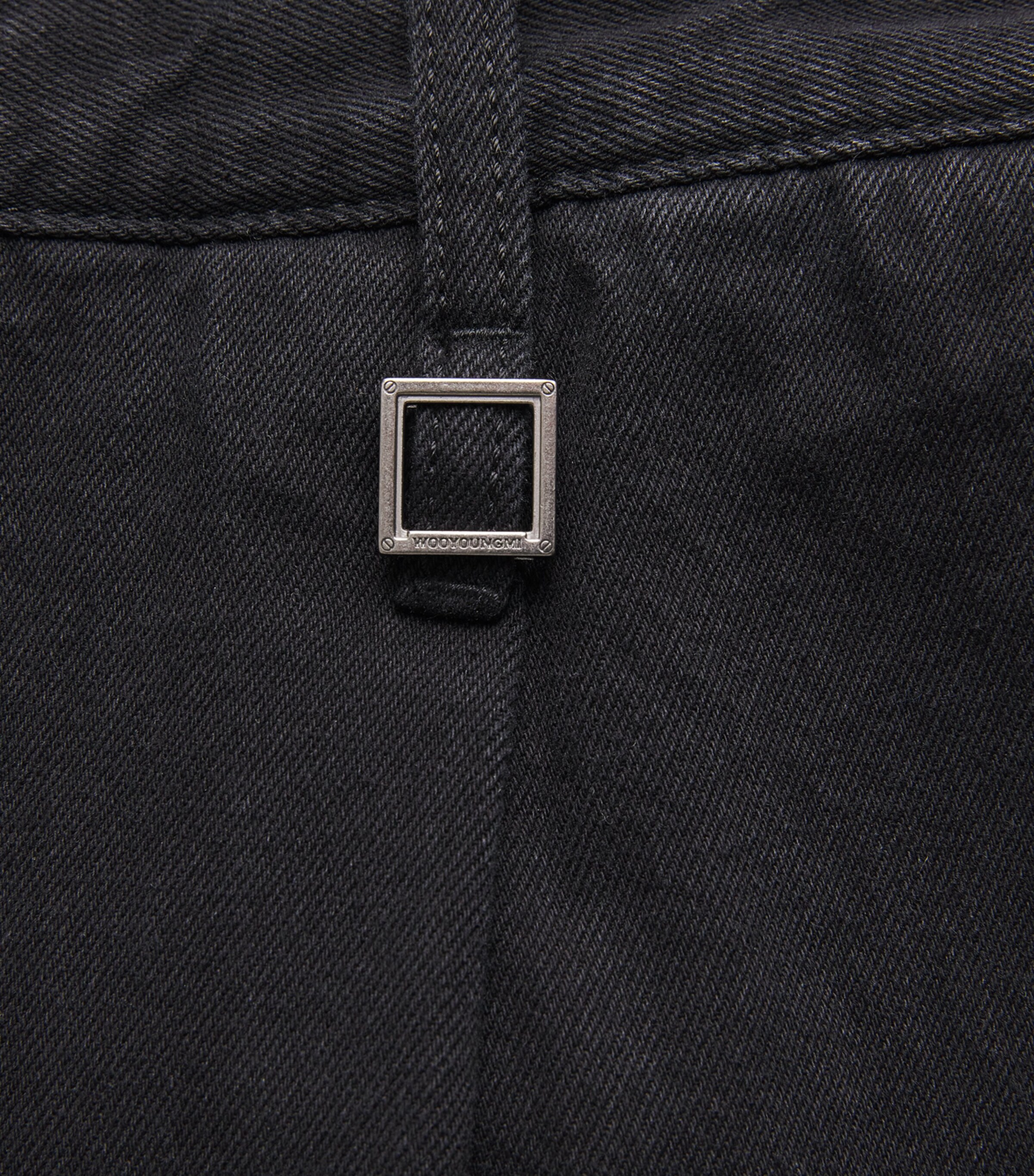 Wooyoungmi Mens Wide-Leg Jeans Black Image 5