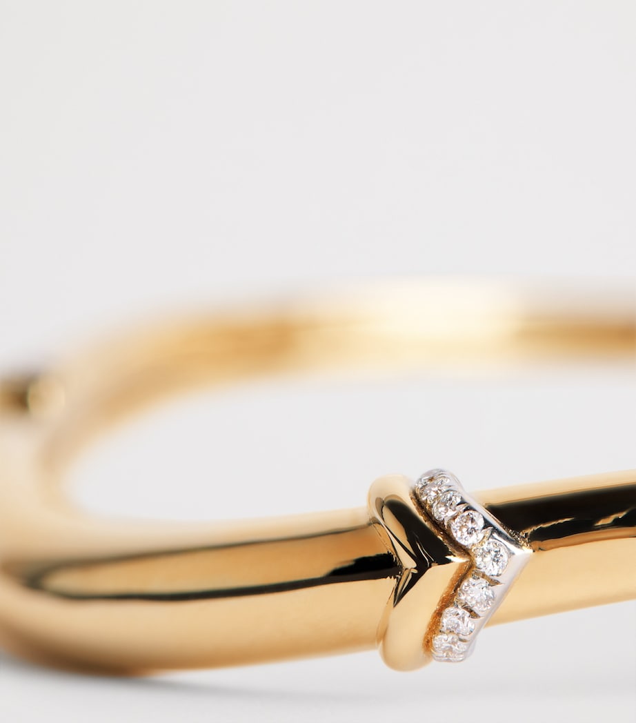 Yellow Gold and Diamond Boa N*93 Bangle YELLOW GOLD Image 4