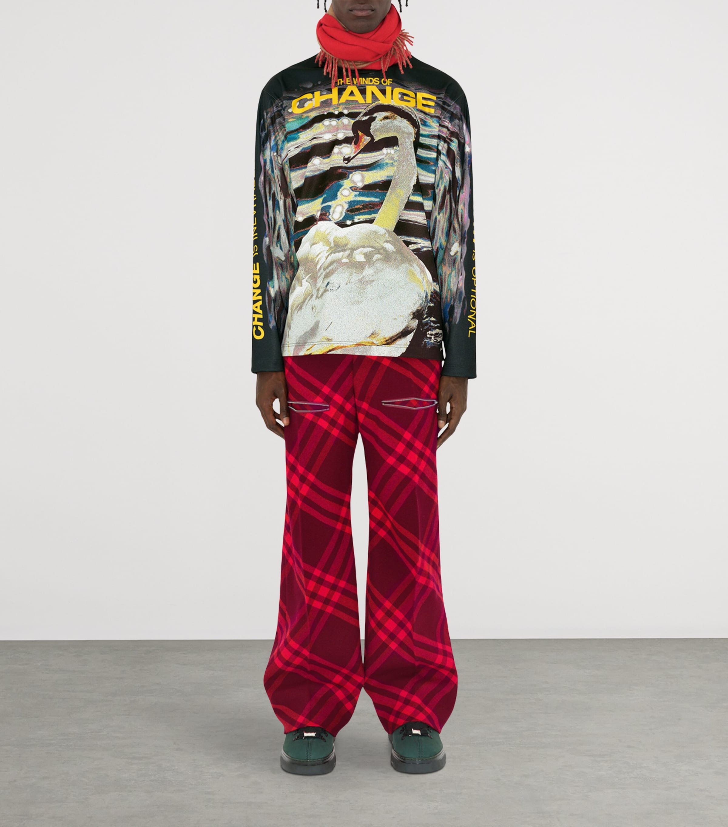 Cashmere Reversible Scarf PILLAR / CAMEL Image 6