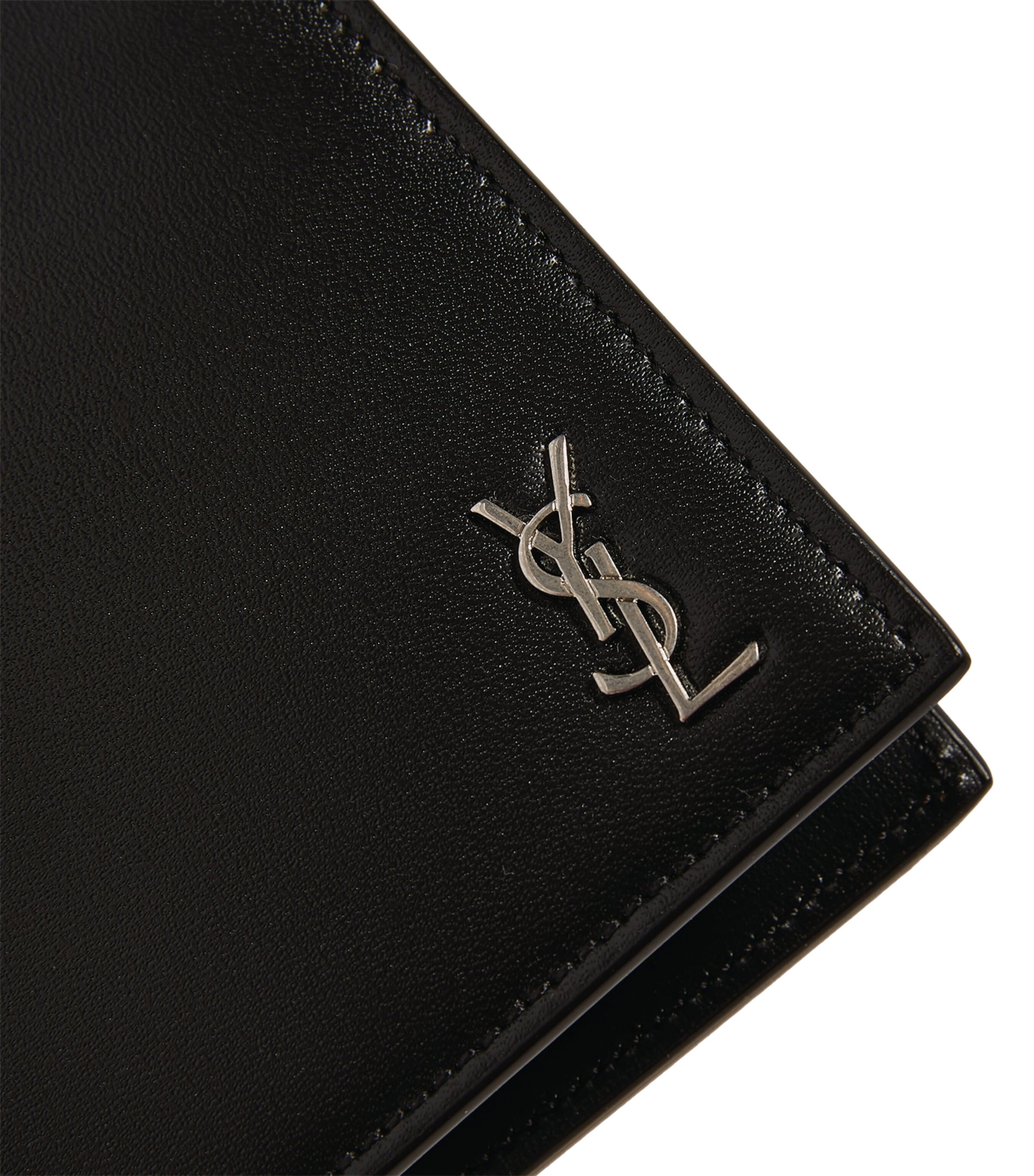 Saint Laurent Leather Monogram East/West Wallet | Harrods US