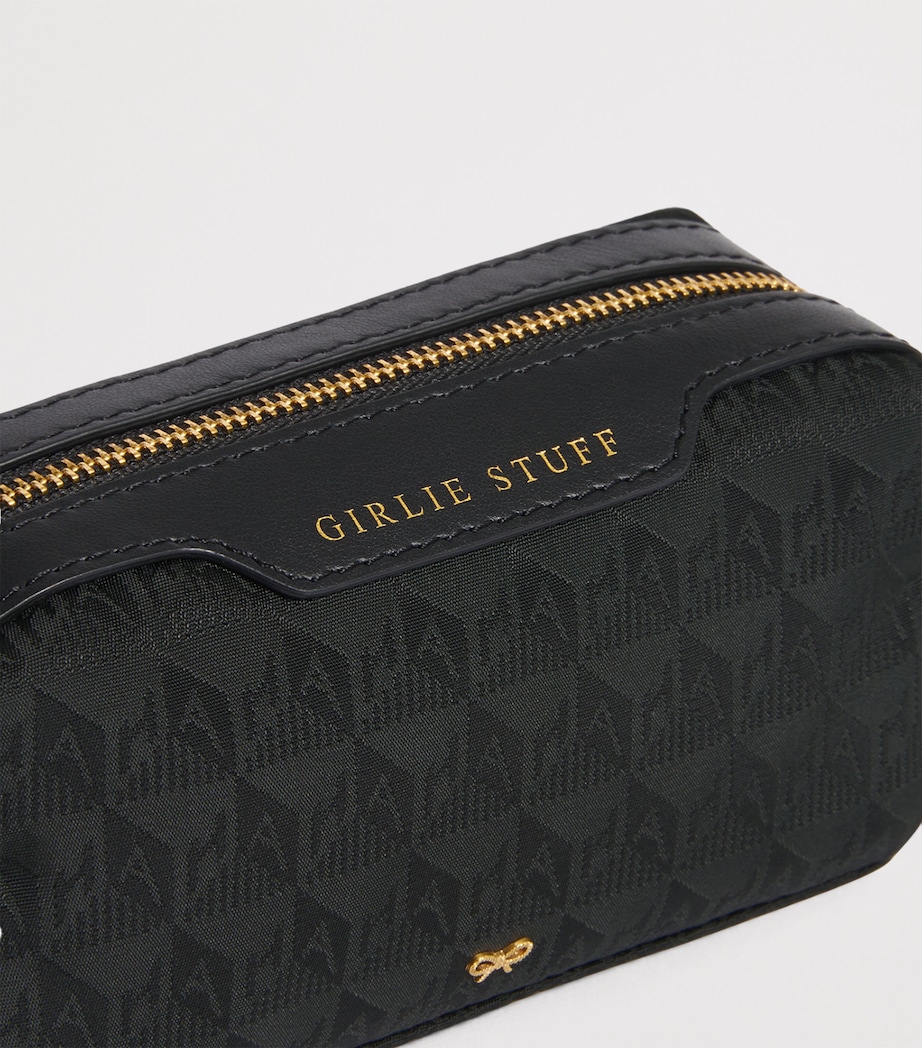 Jacquard Logo Girlie Stuff Pouch BLACK Image 5