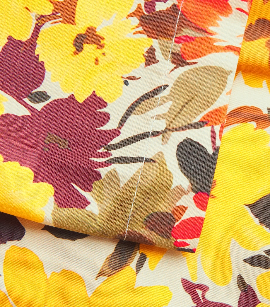 Cotton Floral Print Shirt 307 - GREEN/YELLOW Image 5