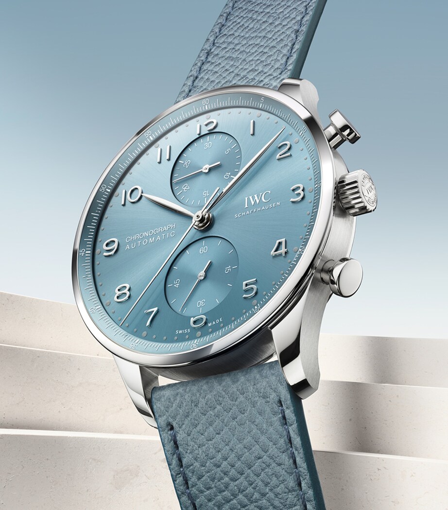 White Gold Portugieser Chronograph Watch 41mm BLUE Image 5