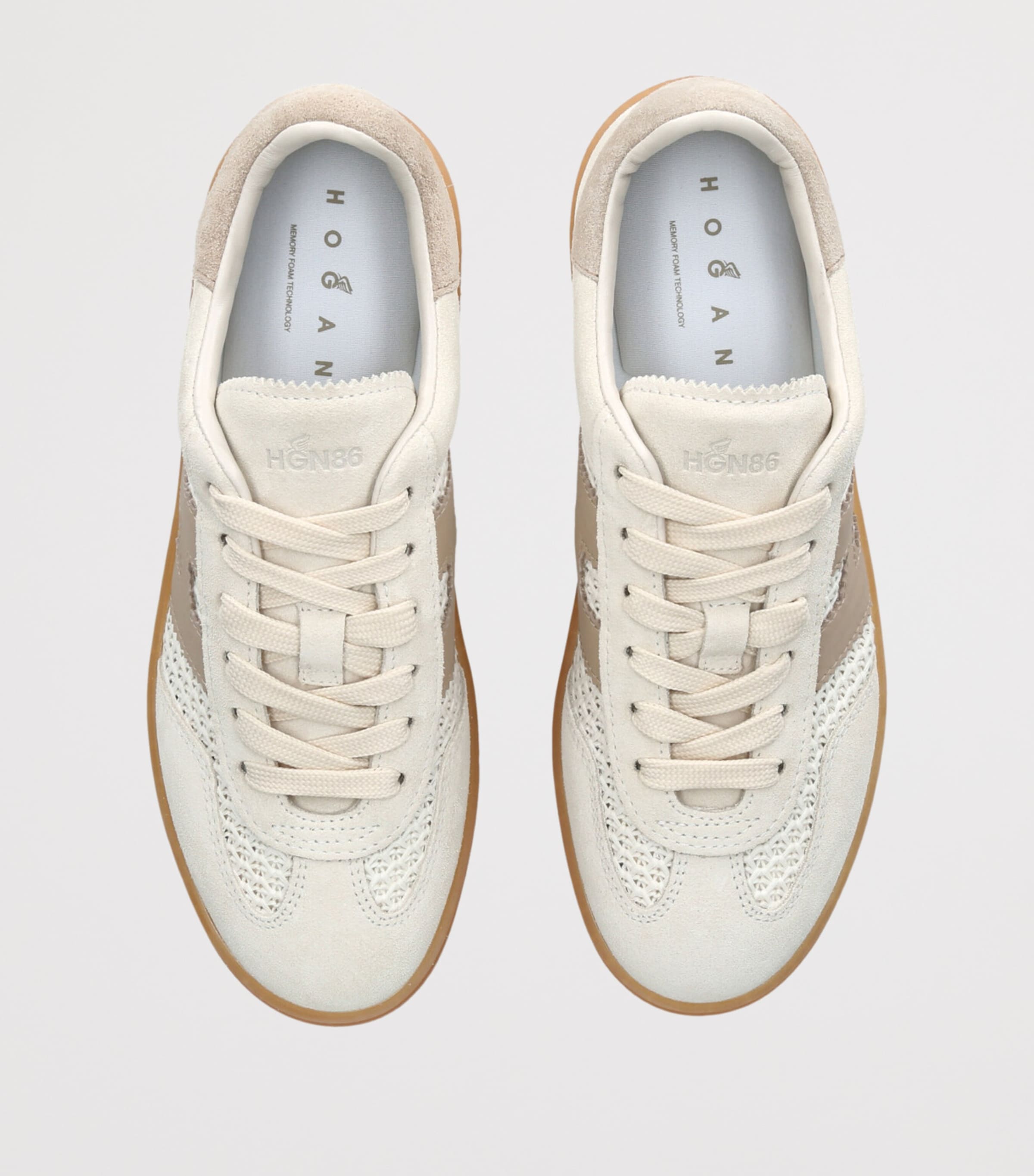 Hogan Suede Panelled Cool Sneakers White/oth Image 4