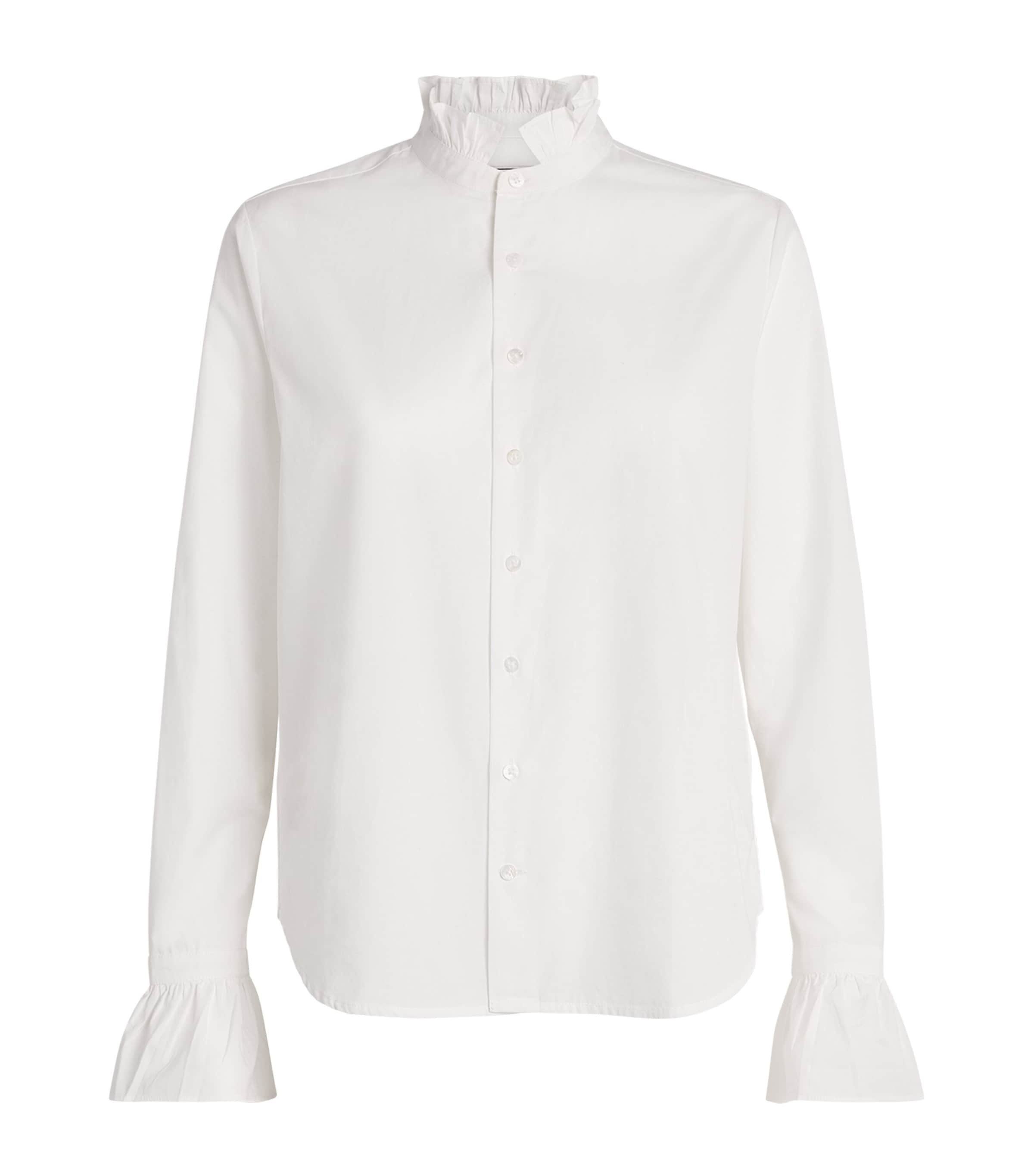 Cotton Poplin Kew Blouse WHITE Image 1