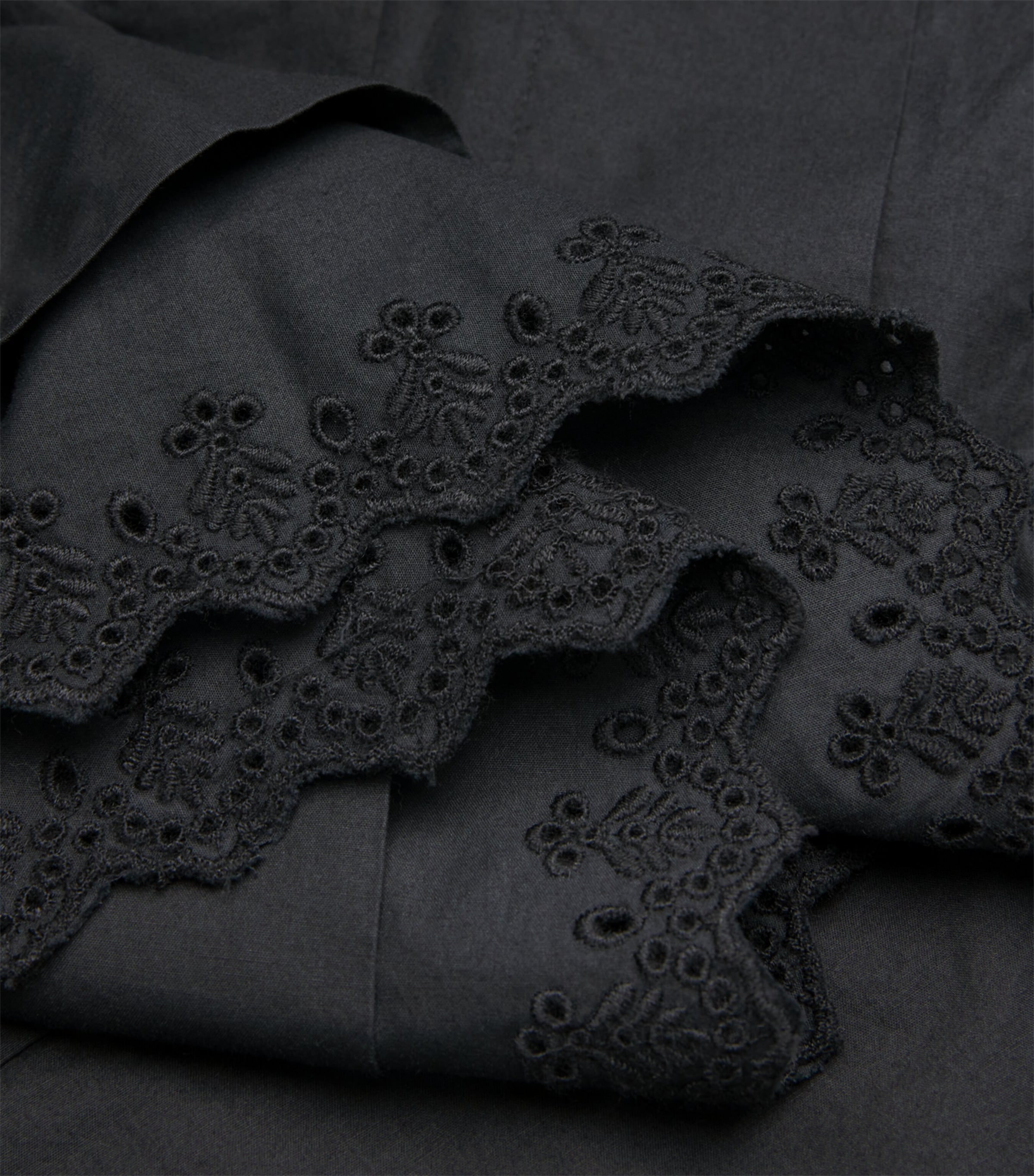 Organic Cotton Sebastiane Midi Skirt BLACK Image 5