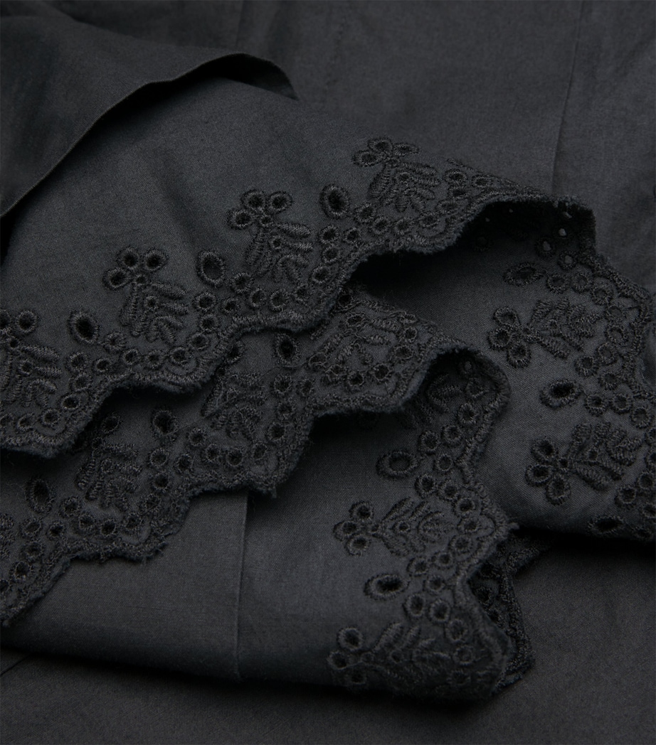 Organic Cotton Sebastiane Midi Skirt BLACK Image 5