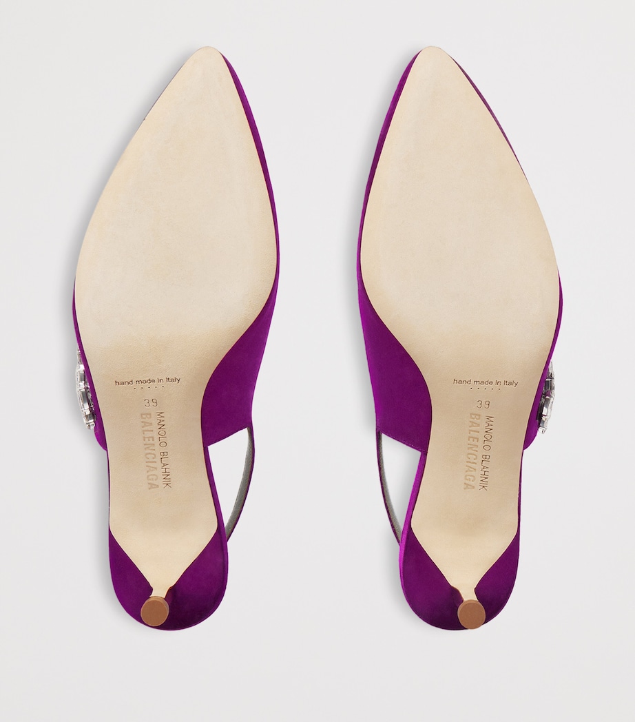 Balenciaga x Manolo Blahnik Embellished Slingback Heels 50 Image 7
