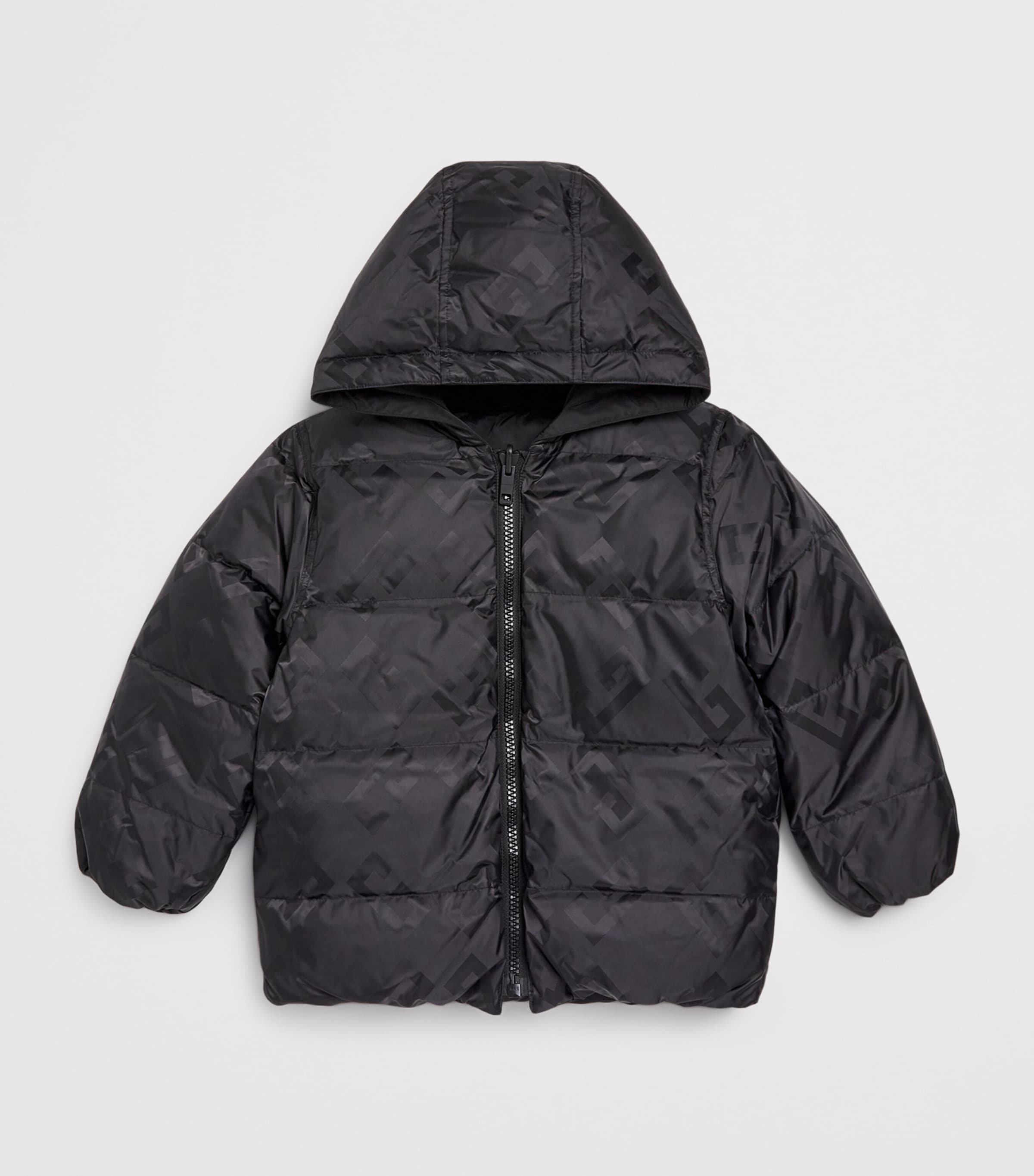 Reversible Puffer Jacket (4-12 Years) BLACK Image 3