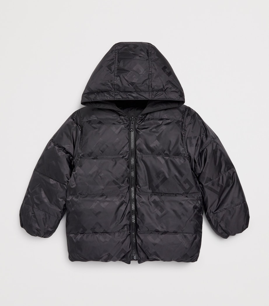 Reversible Puffer Jacket (4-12 Years) BLACK Image 3