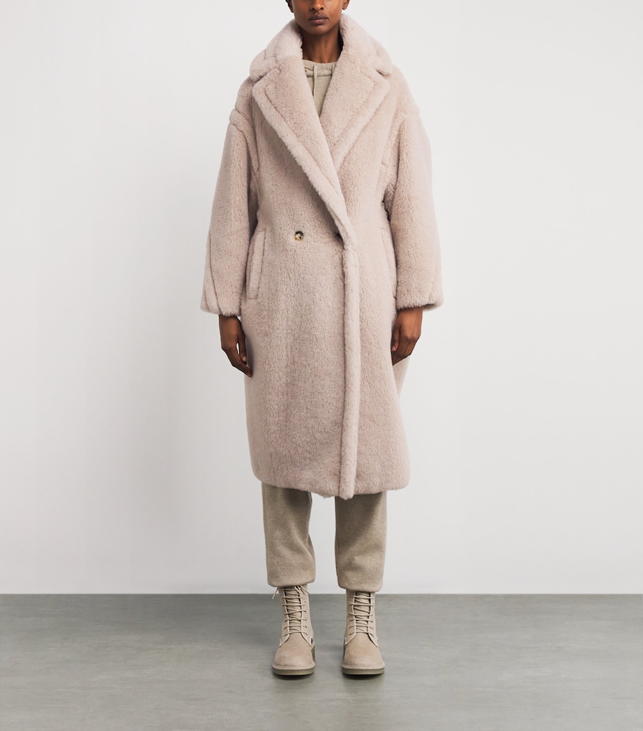 Alpaca-Wool-Silk Teddy Bear Coat BEIGE Image 3