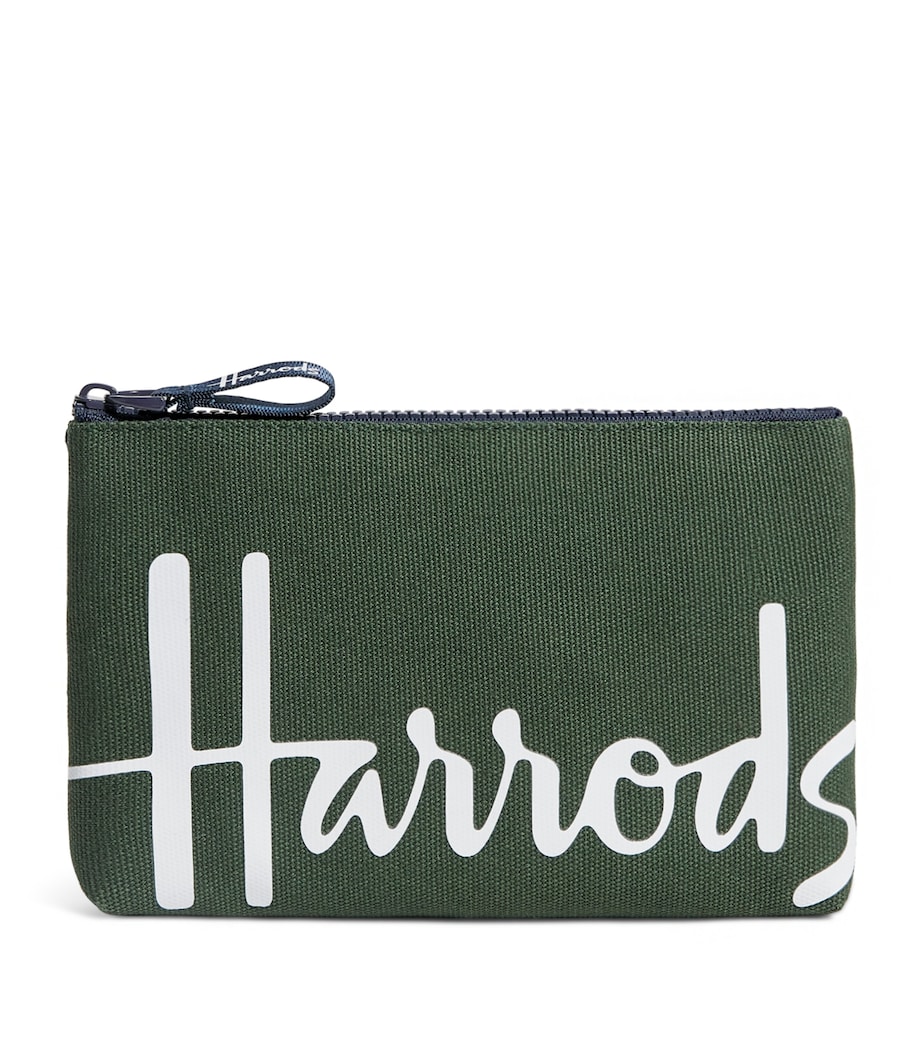 Small Cotton Logo Pouch DARK GREEN Image 1