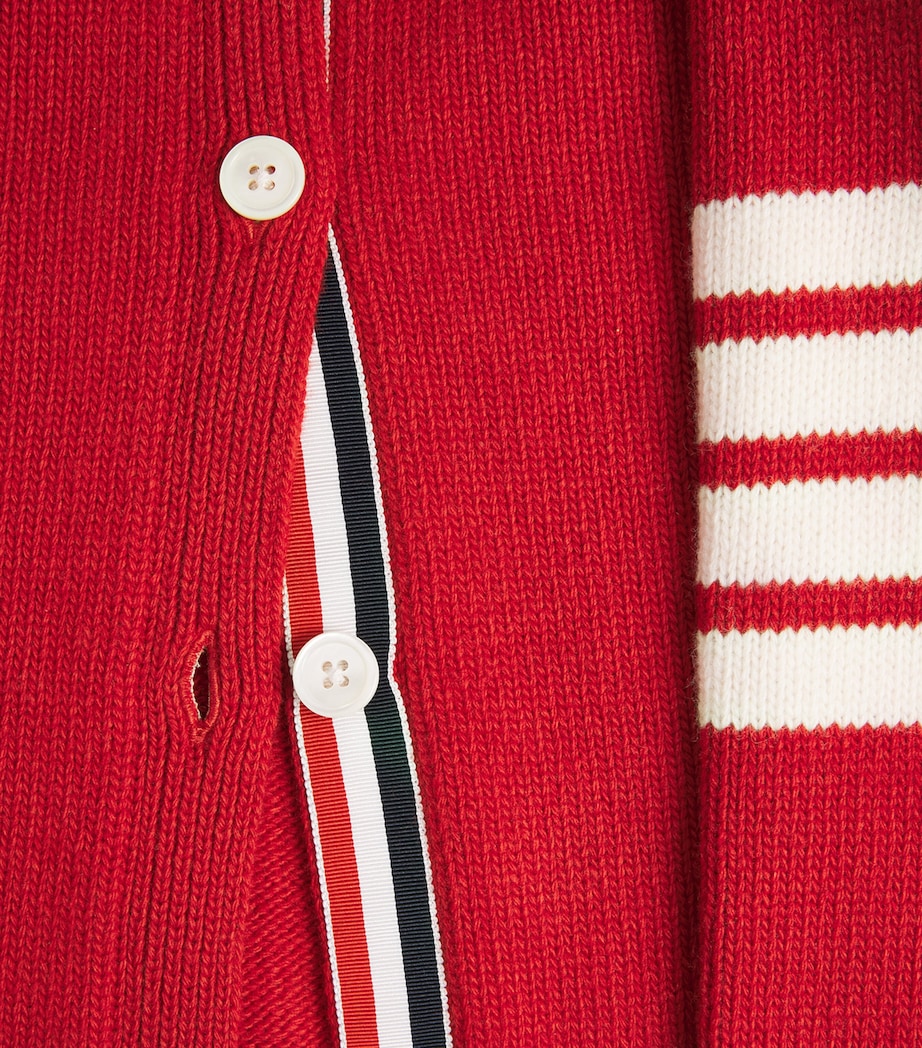 Virgin Wool Hector Cardigan RED Image 5