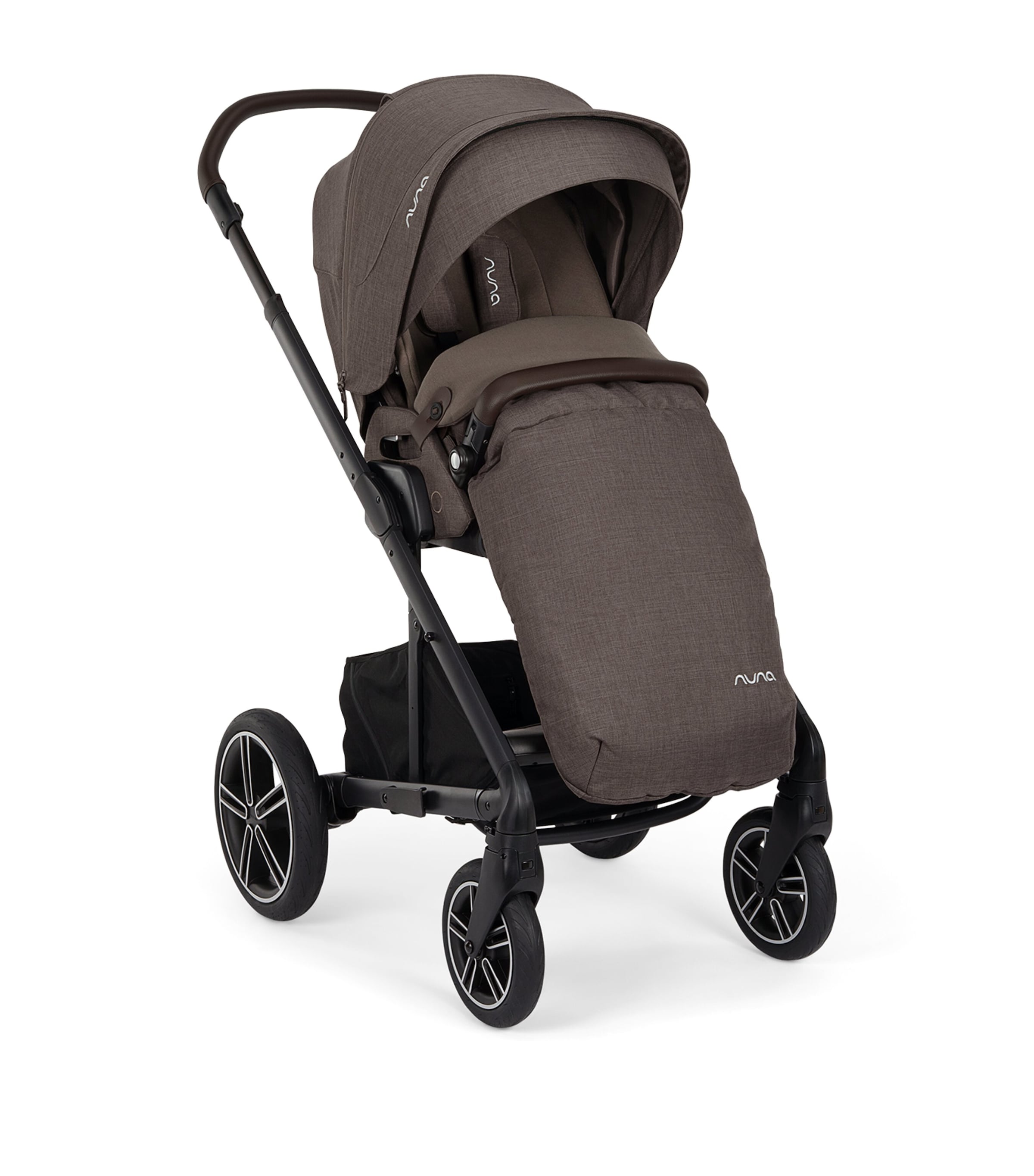 Nuna MIXX Next Stroller, MIXX Carrycot, ARRA Flex Car Seat and BASE Curv Bundle Chestnut Image 6
