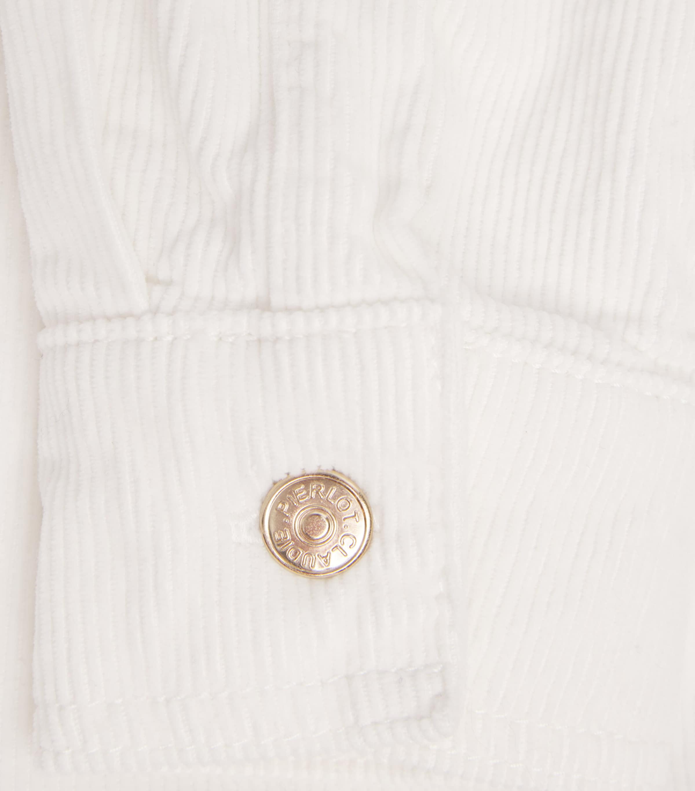 Cotton Corduroy Shirt ECRU Image 5