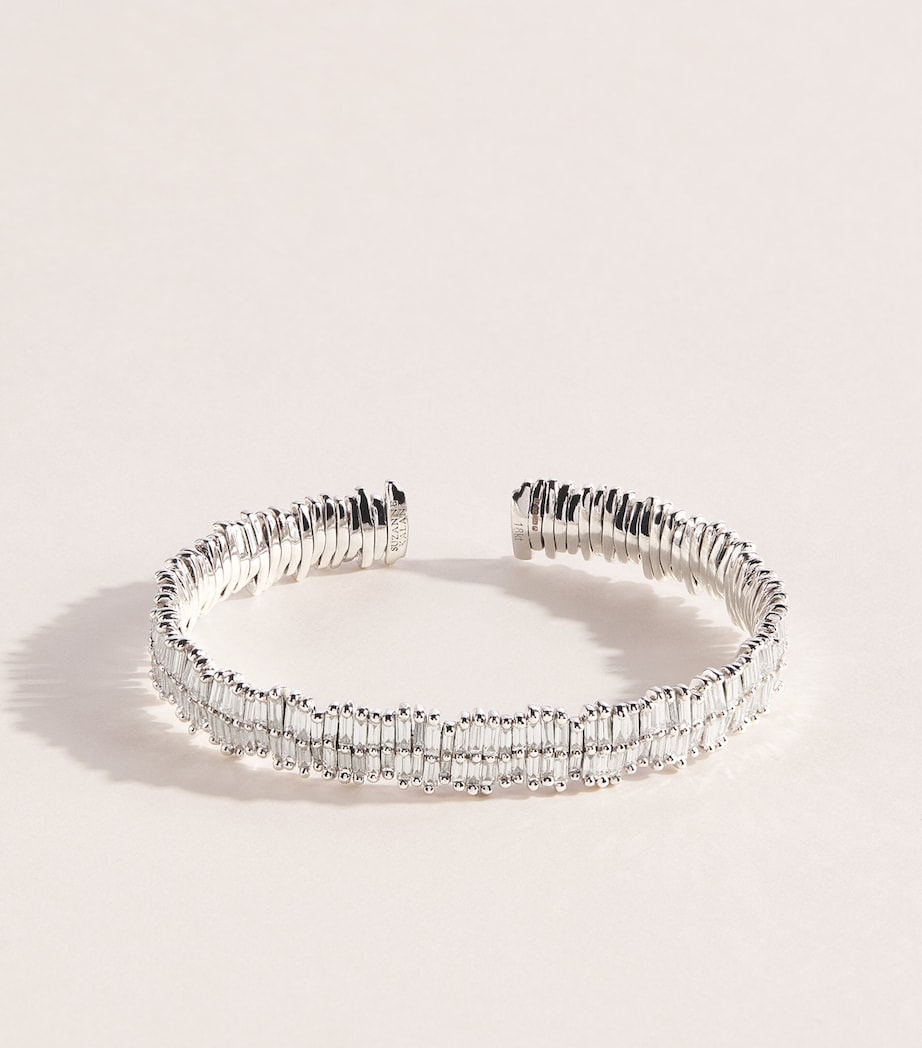 Suzanne Kalan White Gold and Diamond Classic Bangle Wg/wd Image 1