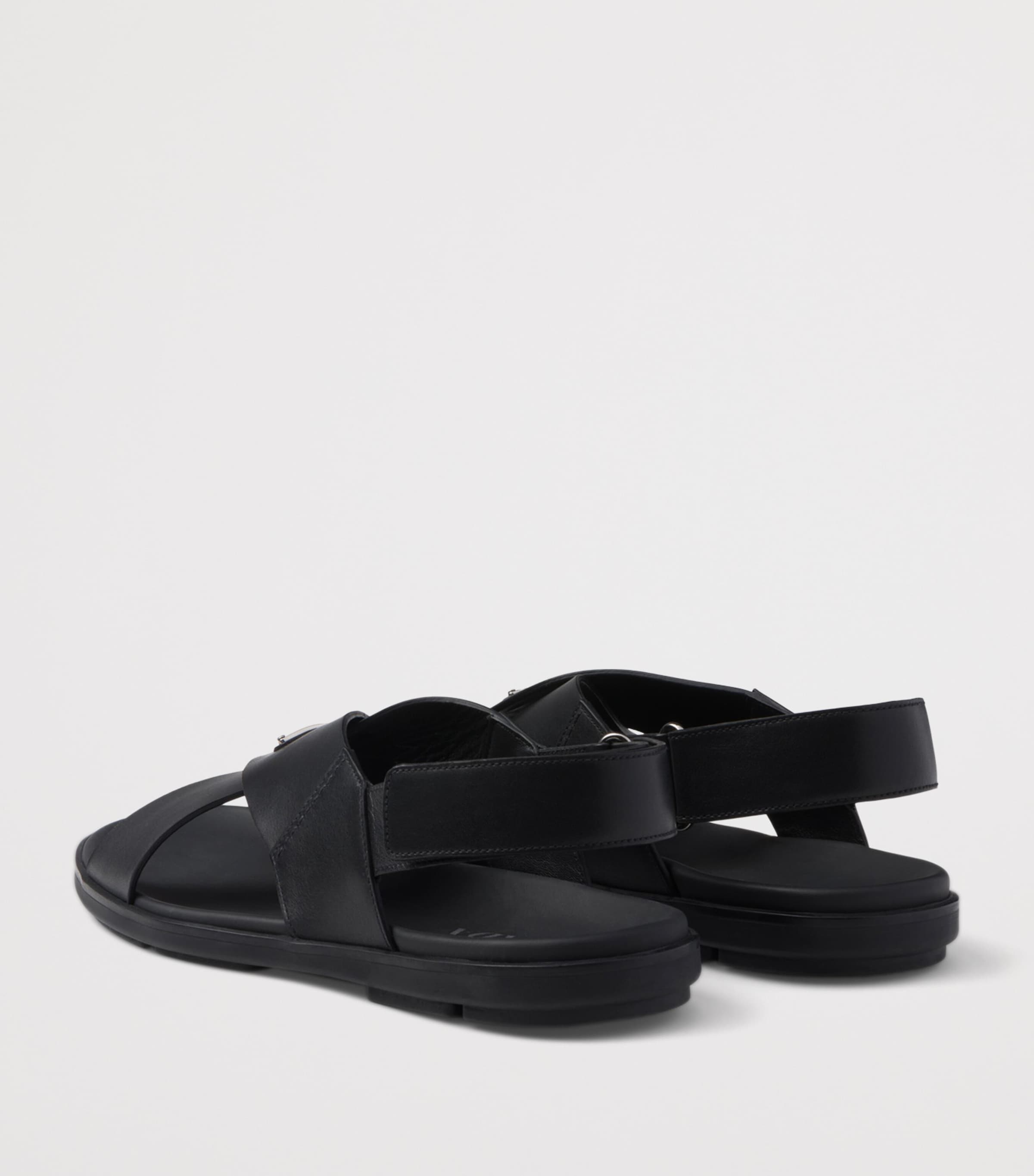 Leather Crisscross Sandals F0002 Image 5