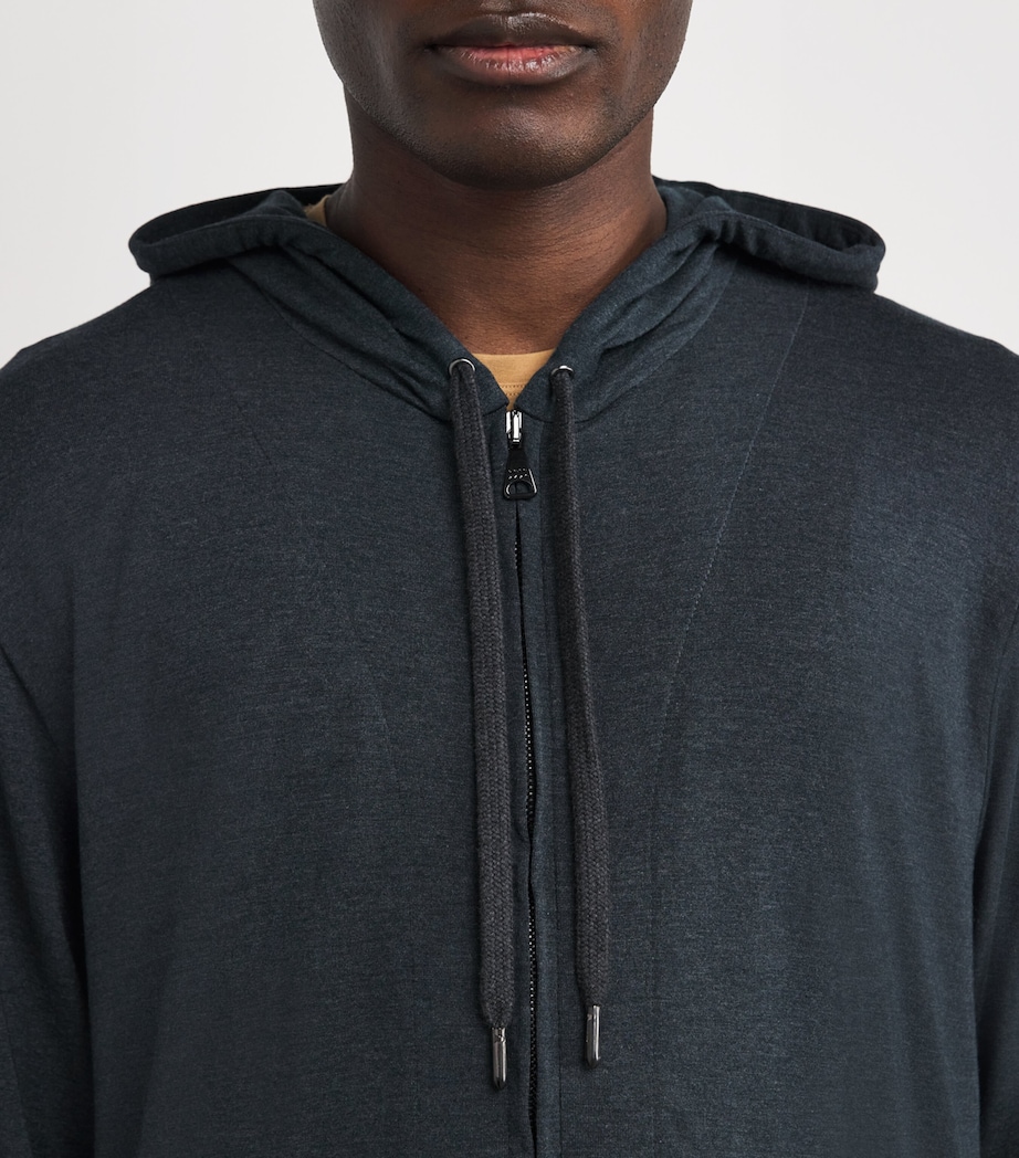 Micromodal Zipped Hoodie GREY/GRAY Image 6