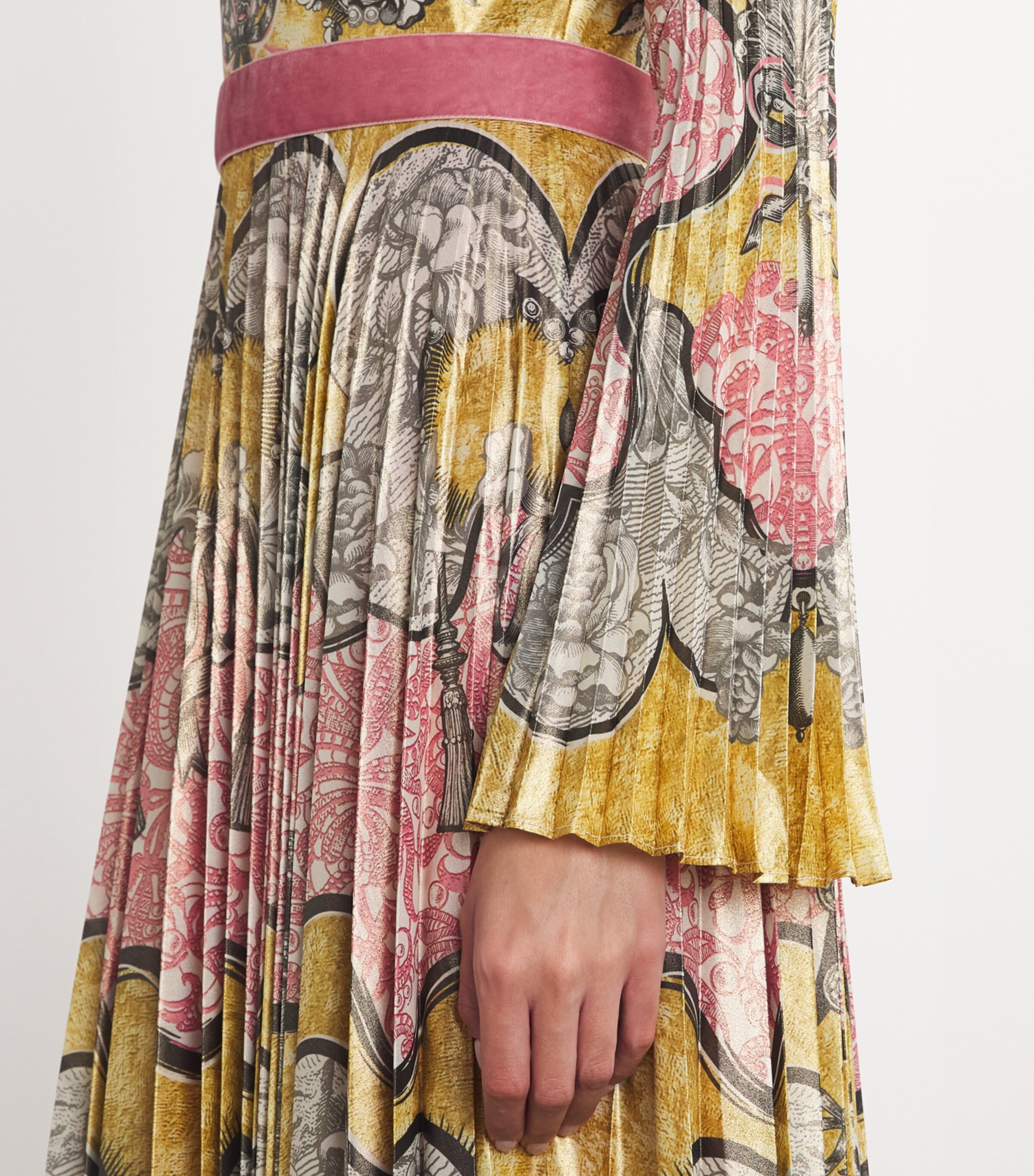 Mary Katrantzou Womens Rocaille Lace Felix Maxi Dress Rocaille Lace Rose Image 4