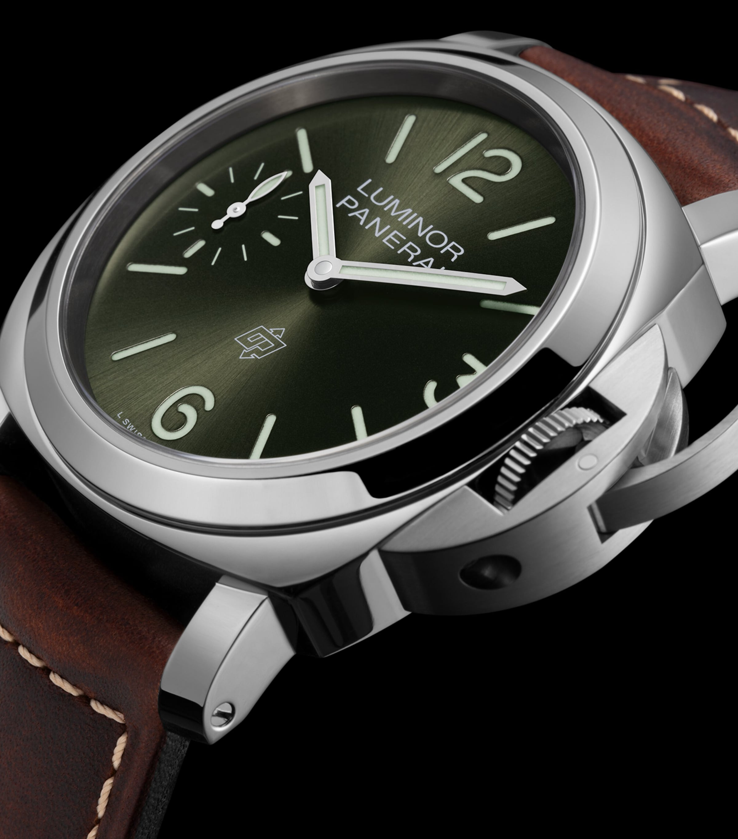 Stainless Steel Luminor Watch 44mm GREEN Image 5