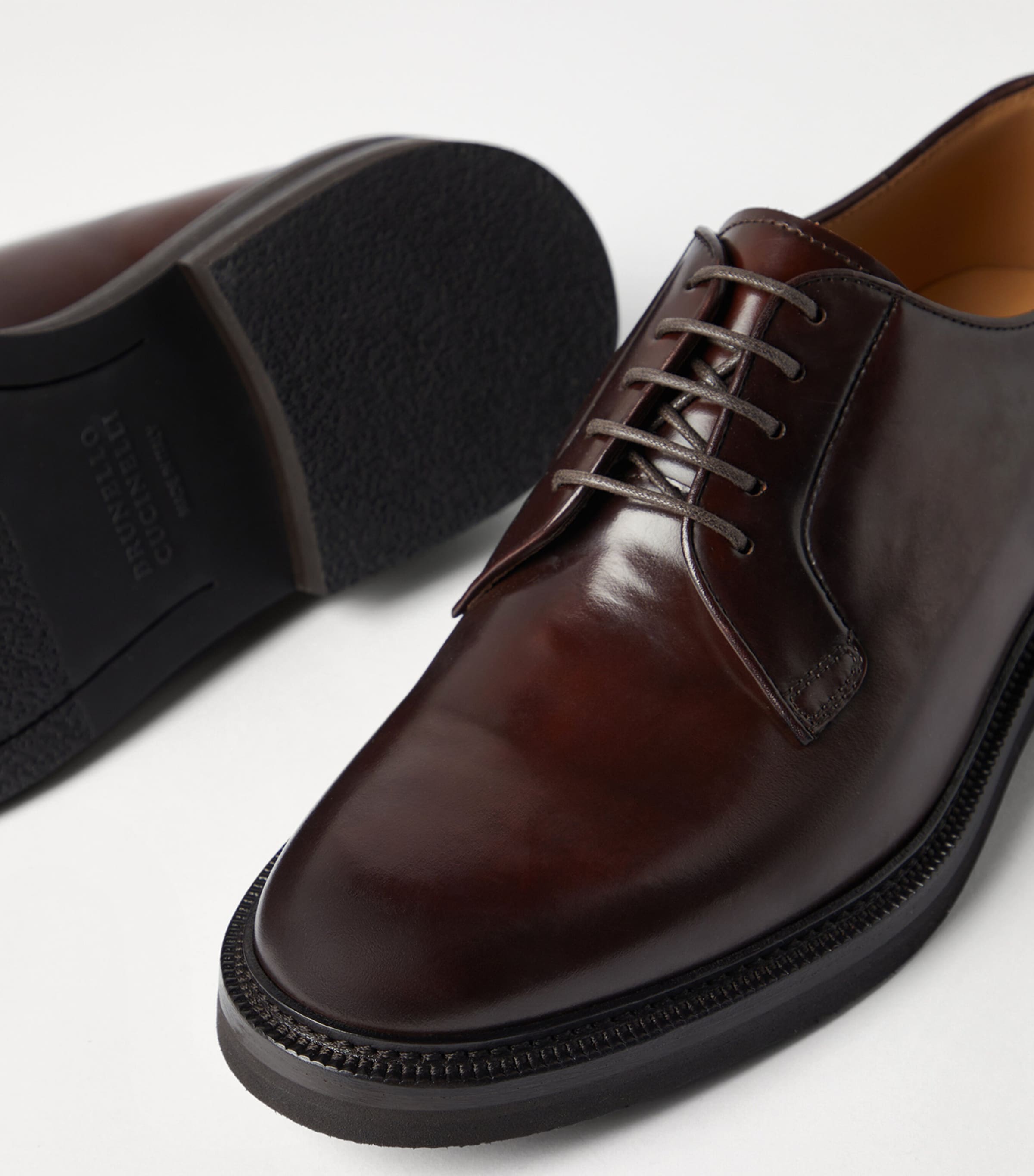 Aged Calfskin Derby Shoes C8033 Image 5