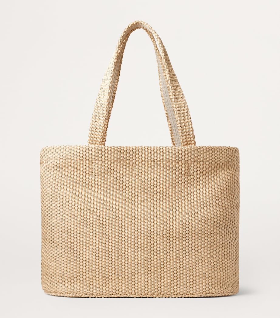 Jimmy Choo Beach Woven Tote Bag Natural/latte Image 2