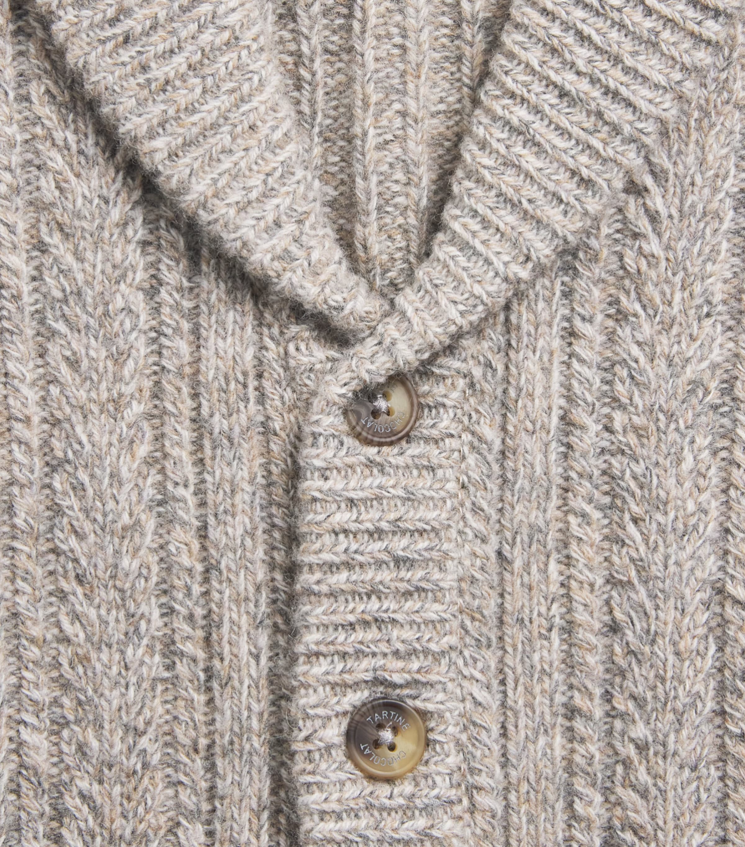 Tartine et Chocolat Wool Shawl-Collar Cardigan (5-12 Years) Image 3