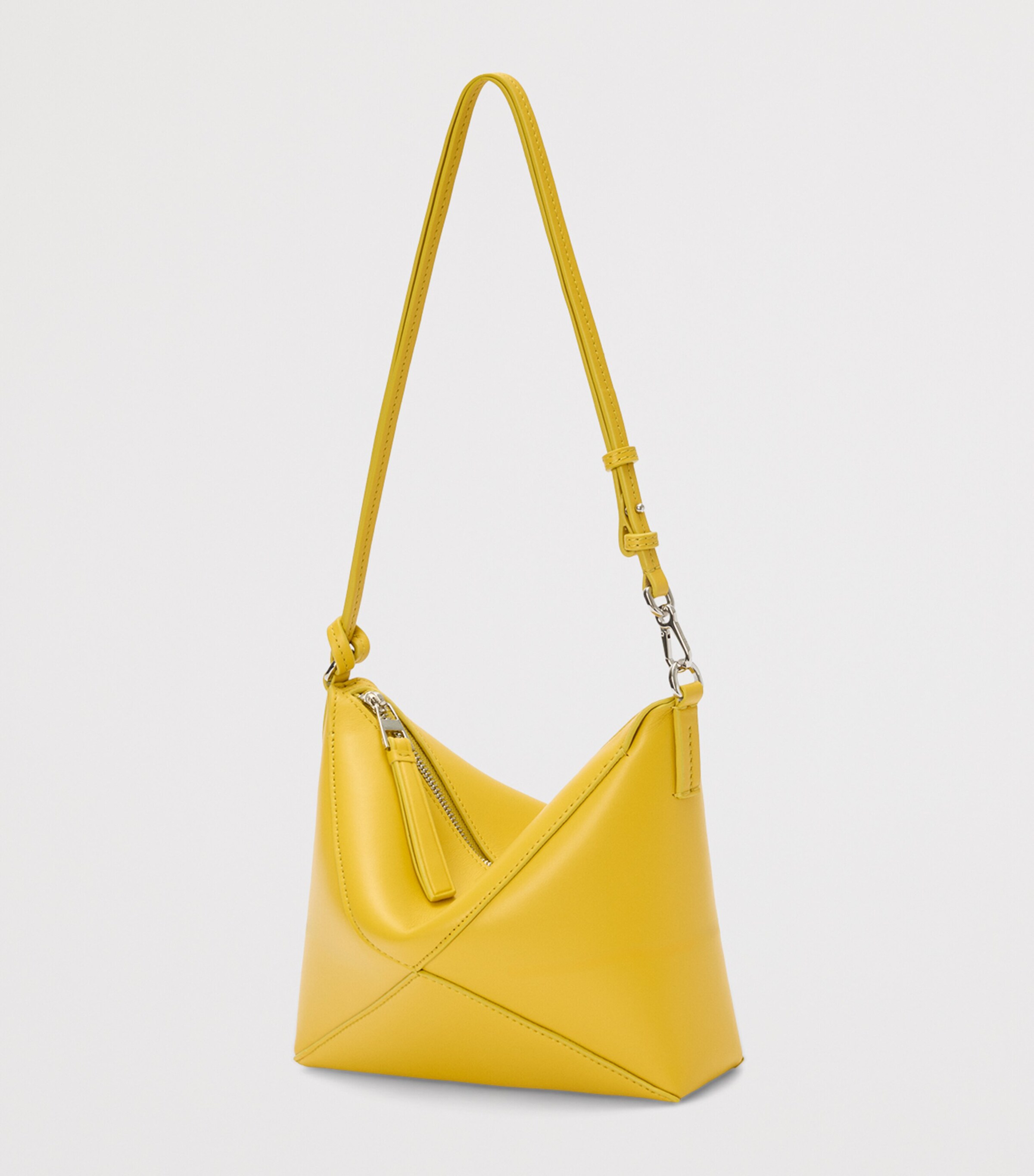 LOEWE Yellow Leather Puzzle Pouch Bag | Harrods US
