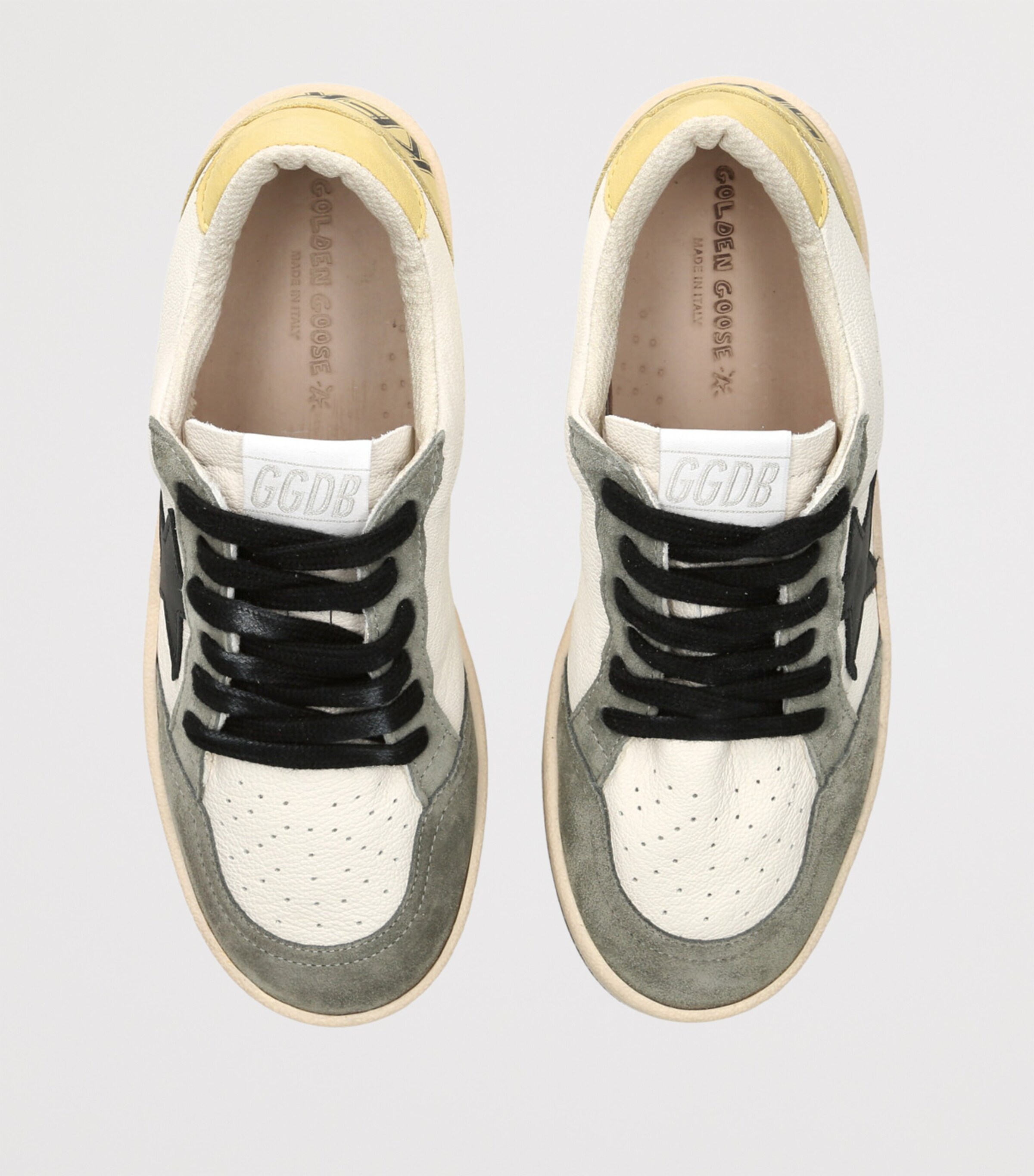 Leather Ball Star Sneakers KHAKI Image 4