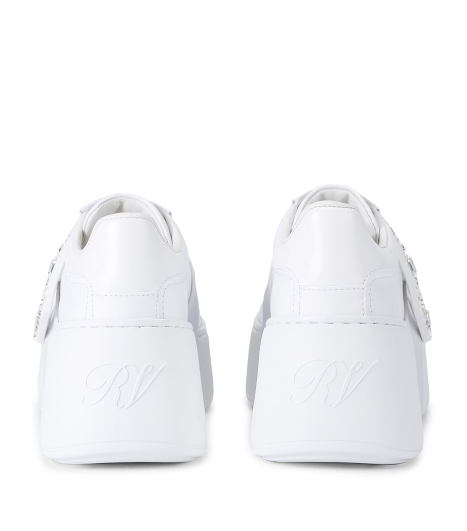 Leather Viv Skate Platform Sneakers WHITE Image 2