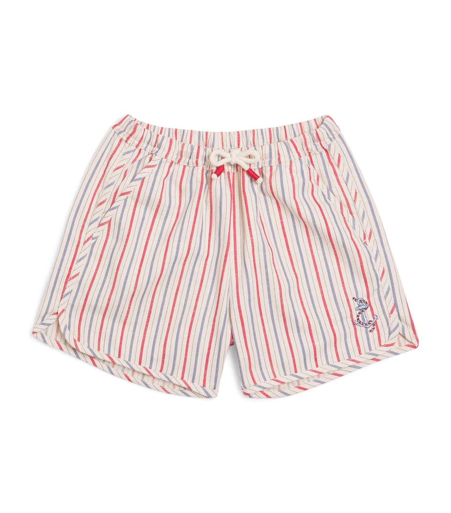 Organic Cotton Marlon Shorts (5-10 Years) ANTIQUE STRIPE Image 1