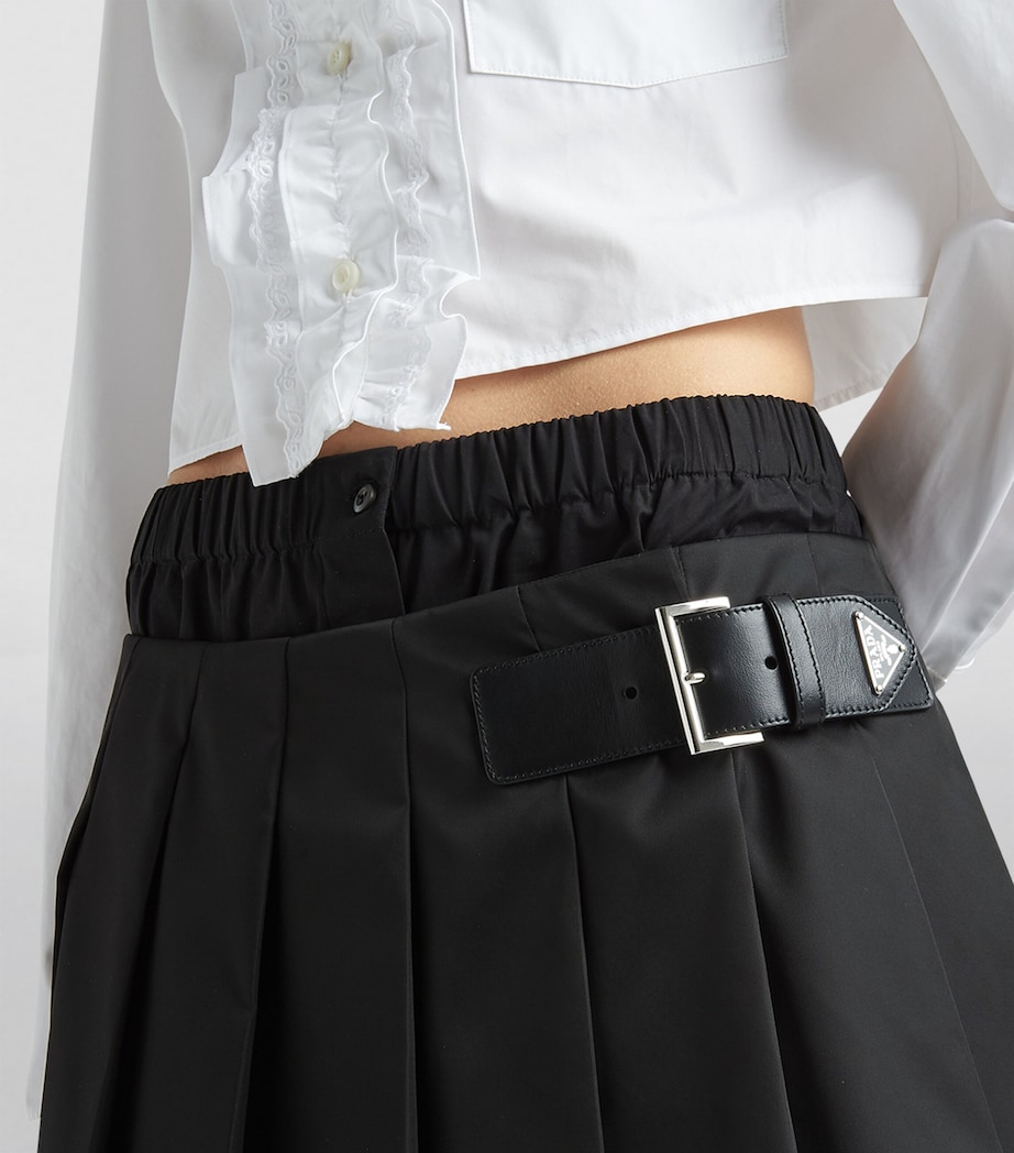 Re-Nylon Pleated Mini Skirt F0002 Image 5