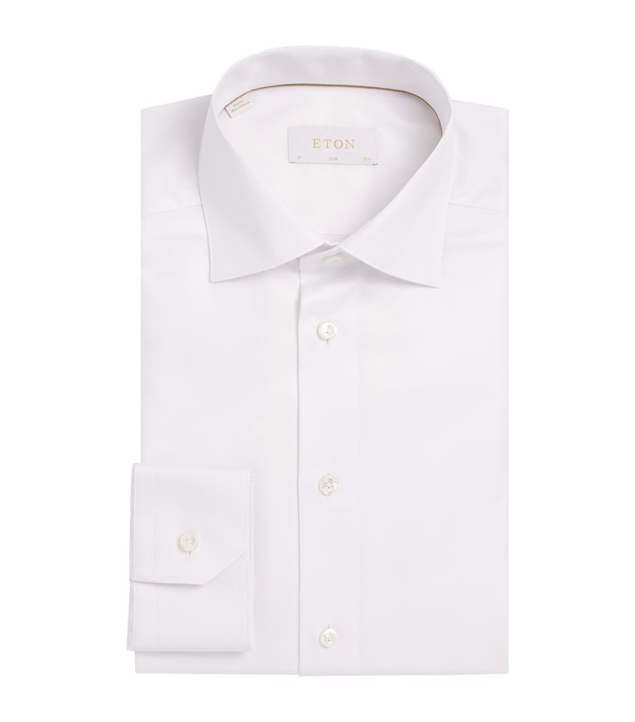 Organic Cotton Elevated Slim-Fit Shirt 00 WHITE Image 1