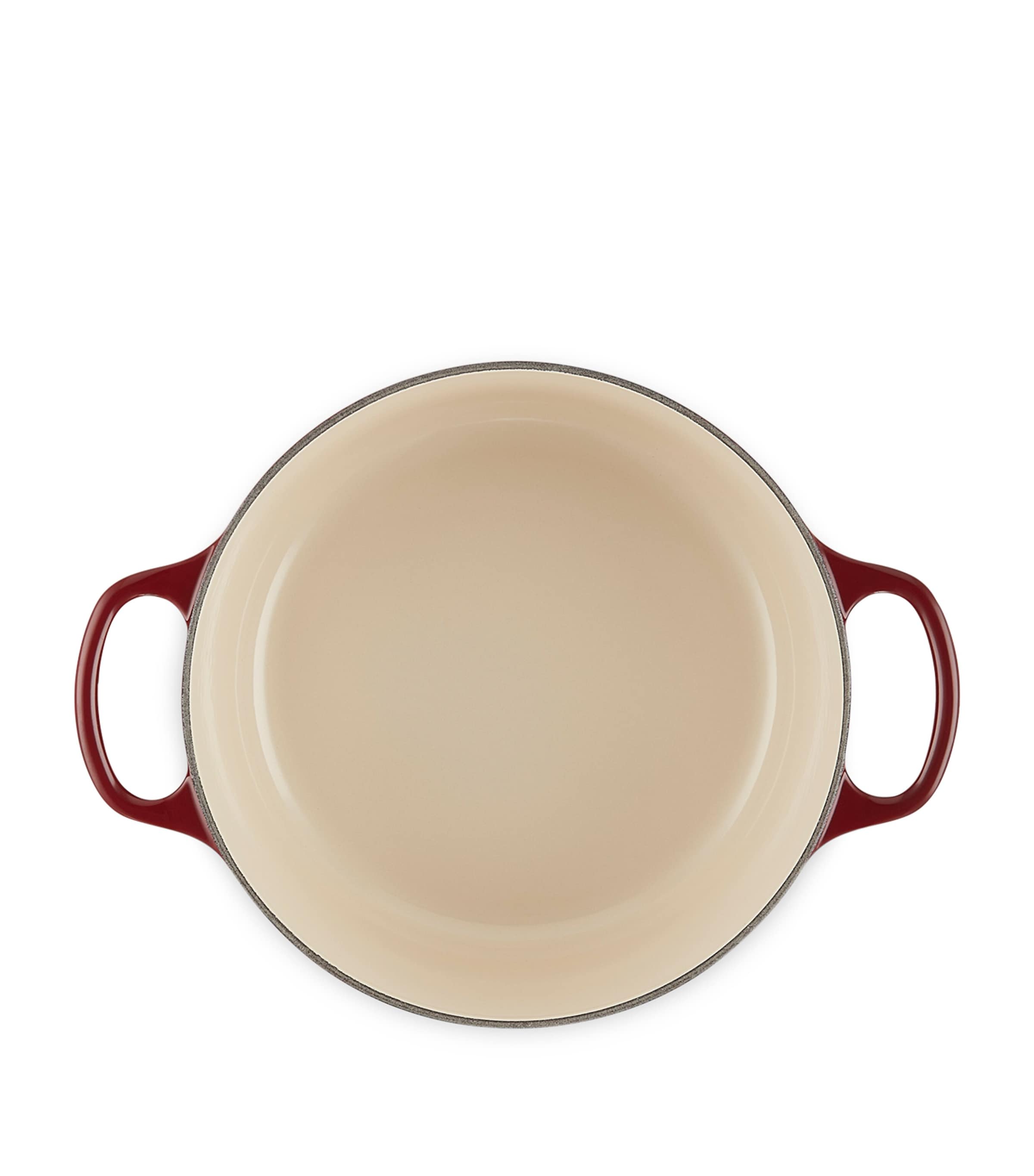 Le Creuset Cast Iron Round Casserole Dish (24cm) Garnet Image 3