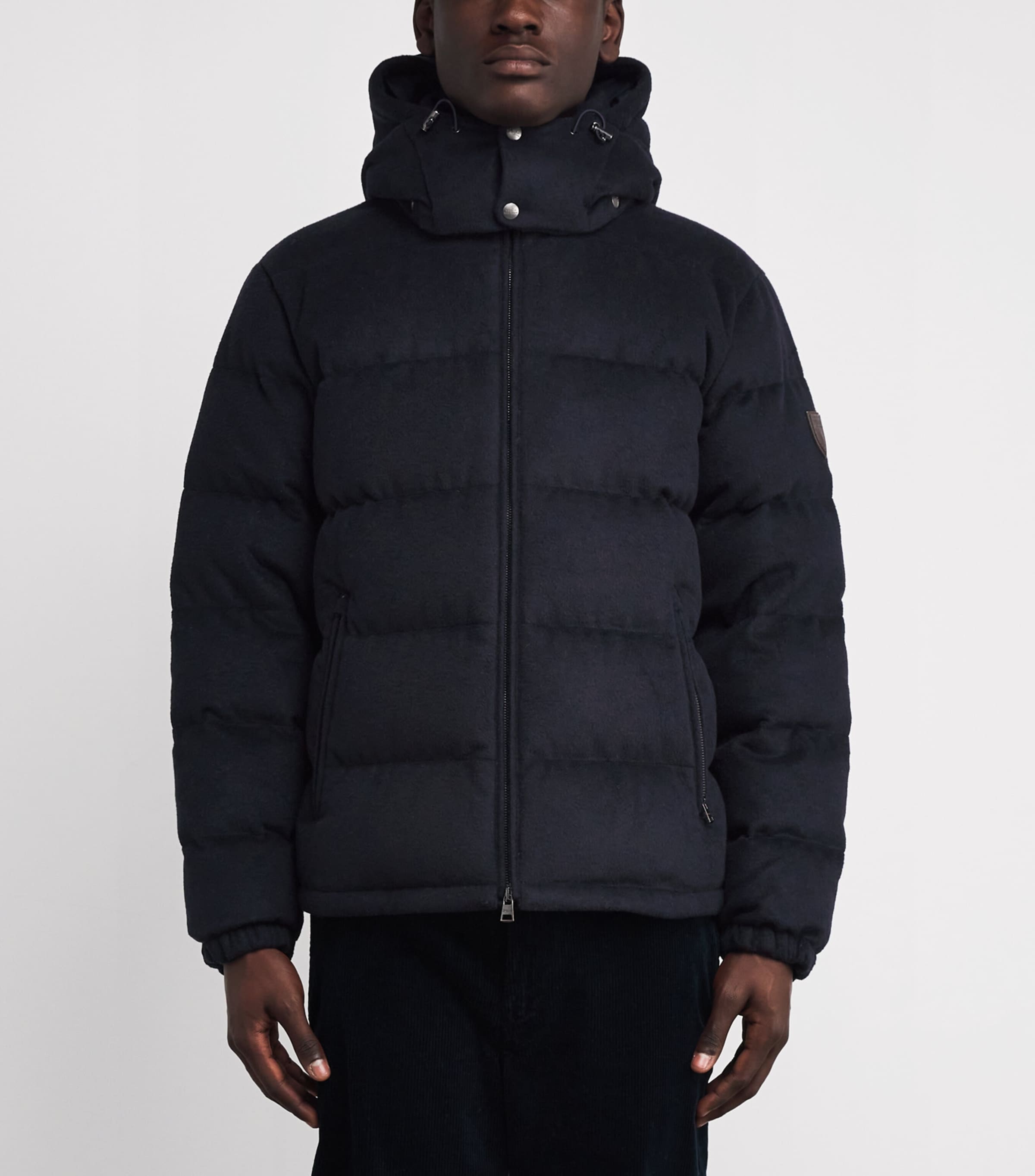 Down Melton Decker Puffer Jacket NAVY Image 3