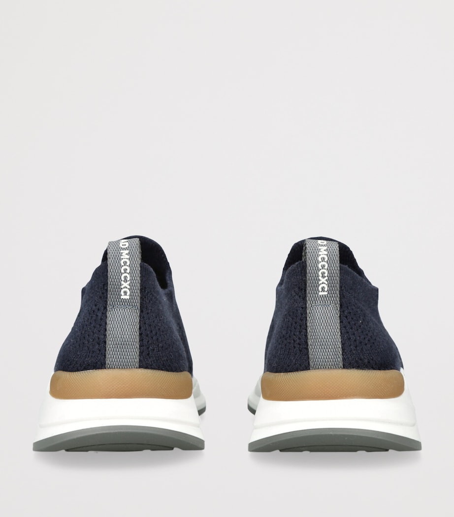 Knitted Slip-On Sneakers NAVY Image 2