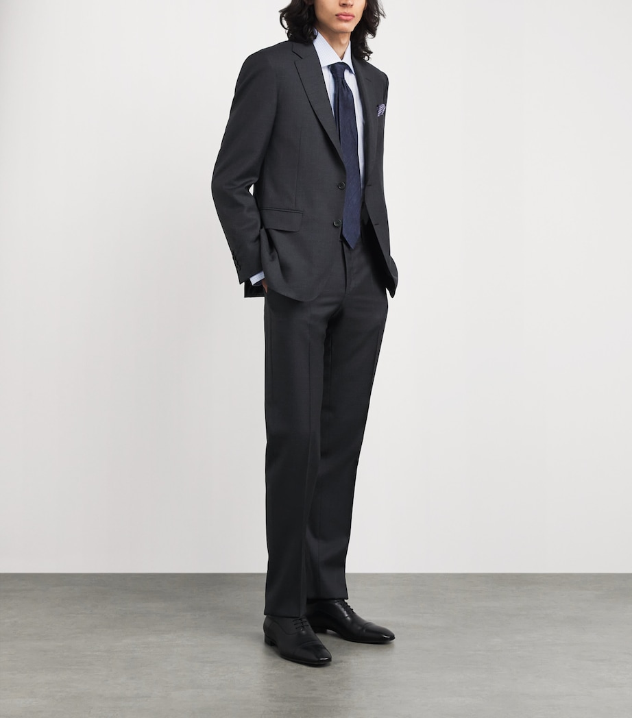 Brioni Mens Cotton Check Shirt Image 2