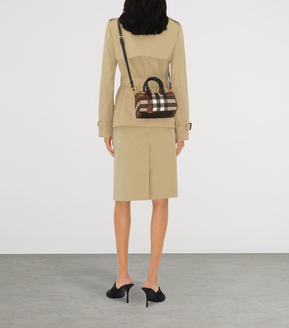 Mini Check Bowling Bag DARK BIRCH BROWN CHK Image 5