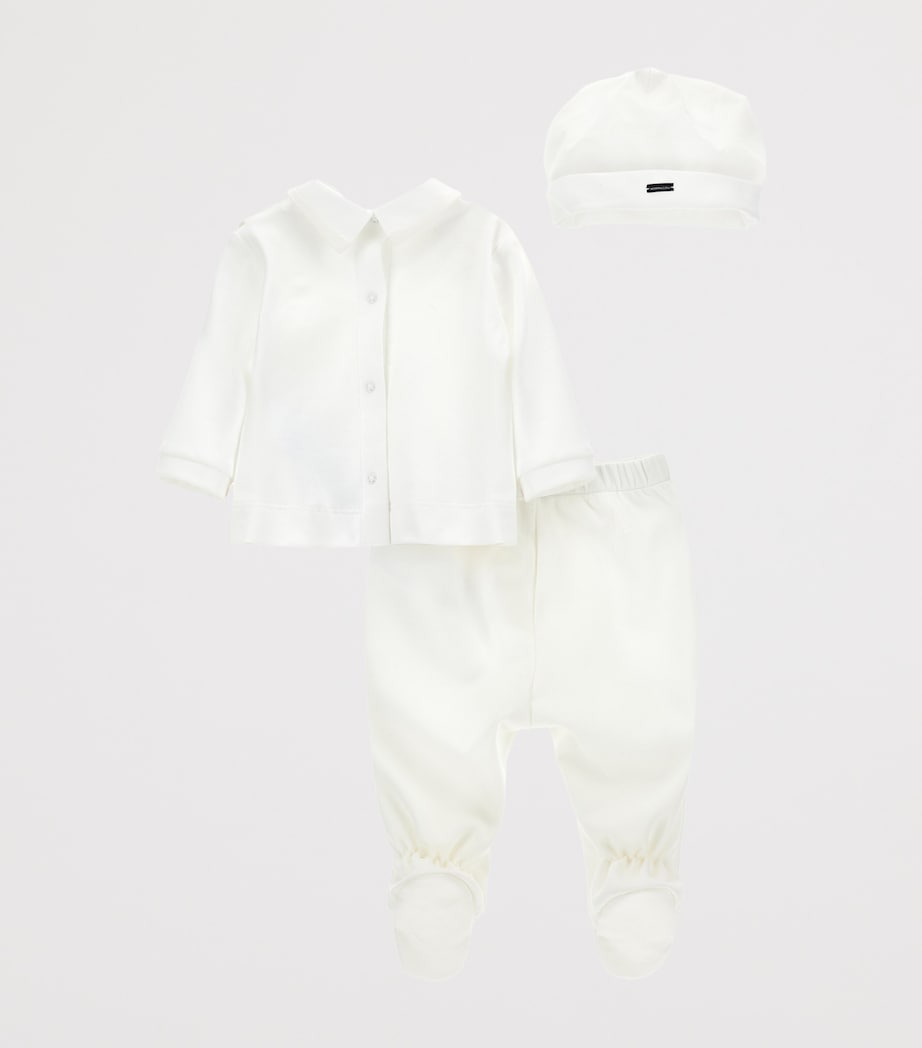 Formal Shirt, Waistcoat, Trousers, Hat and Bow Tie Set (1-9 Months) PANNA Image 3