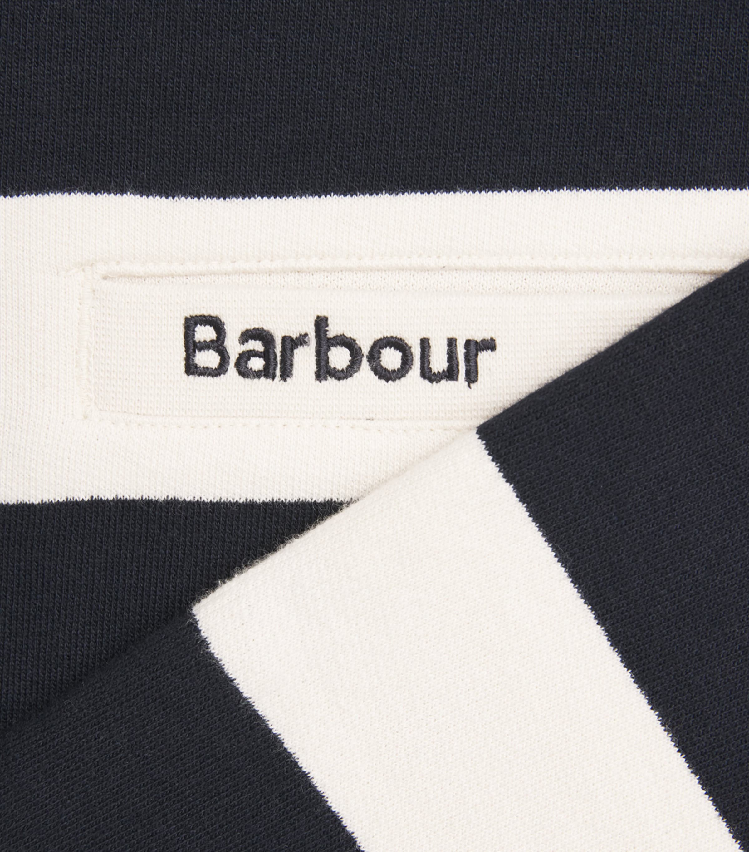 Barbour Womens Cotton Stripe Aylesby Sweatshirt Dark Navy Image 6