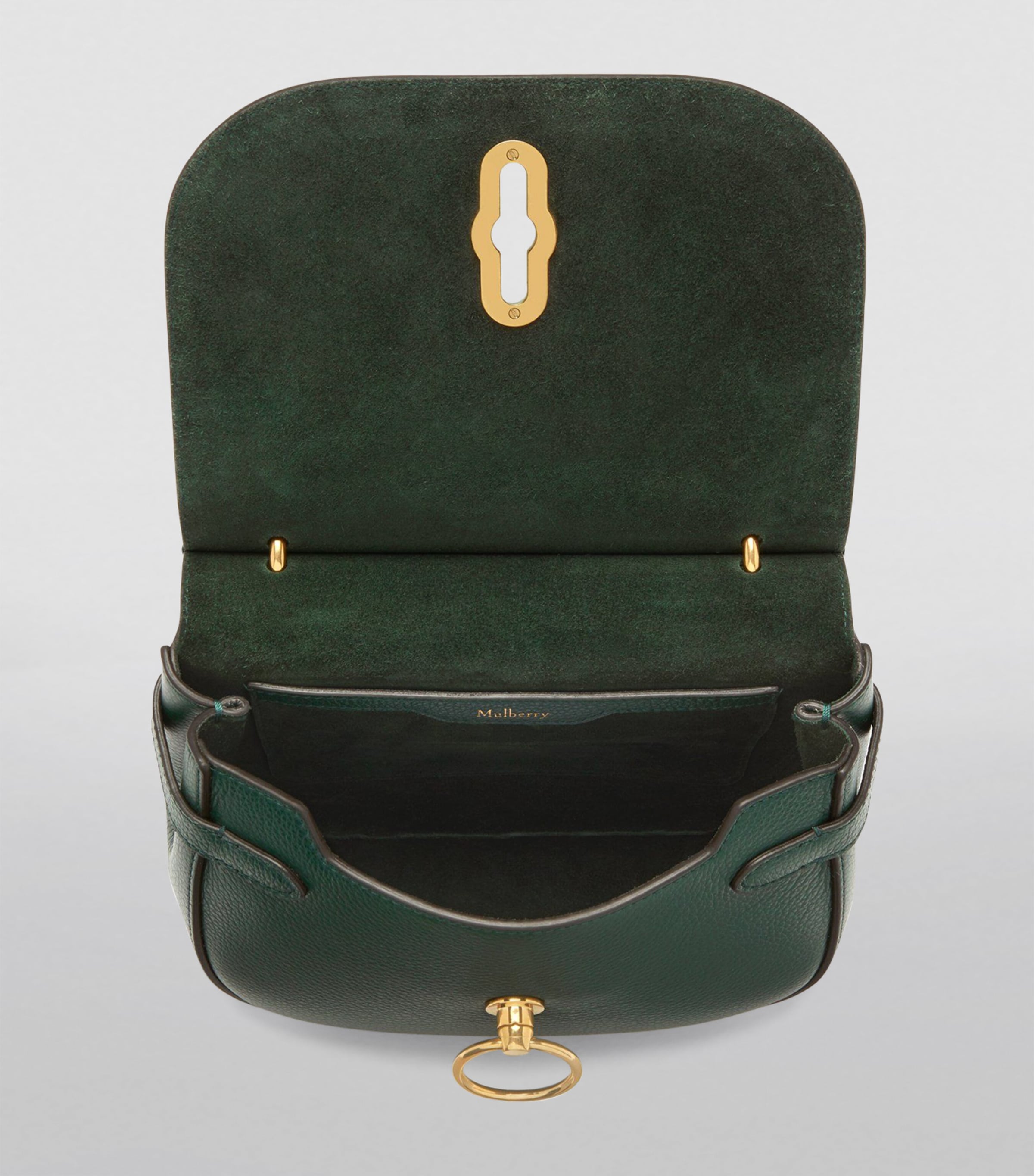 Mulberry Small Leather Amberley Cross-Body Bag Mulberry Green Image 4