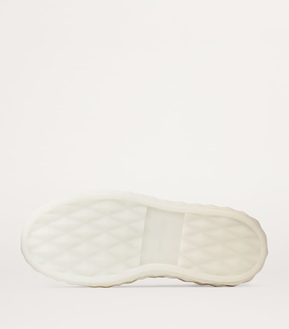 Diamond Maxi Leather Sneakers X LATTE/BAMBOO MIX Image 4